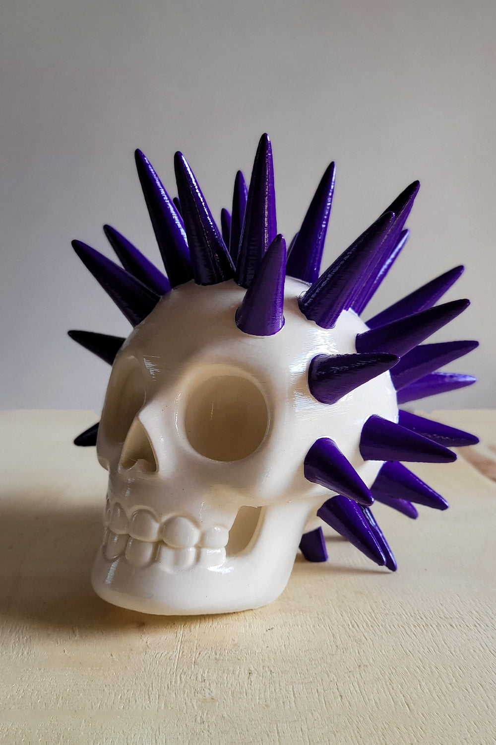 Punk Kafatası Figürü | Uzun Diken - 5