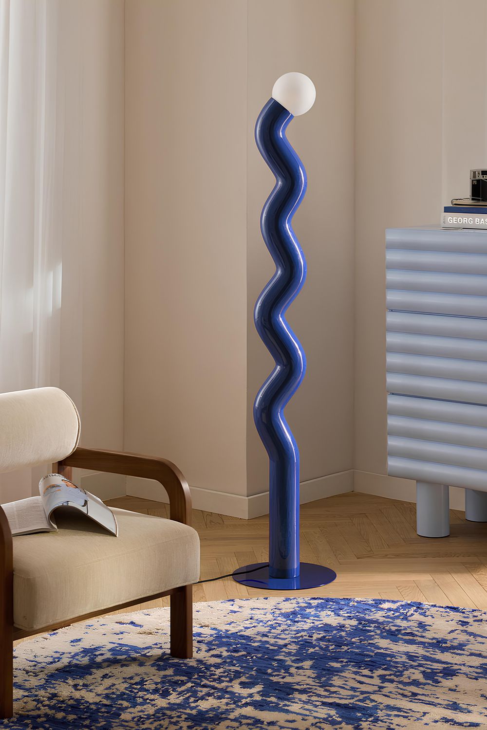 Modern Tasarım Renkli Pipet Lambader - 19