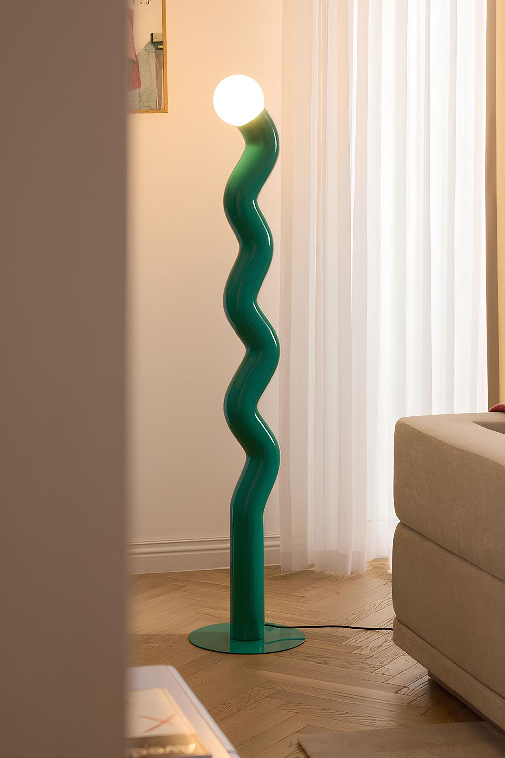 Modern Tasarım Renkli Pipet Lambader - 3