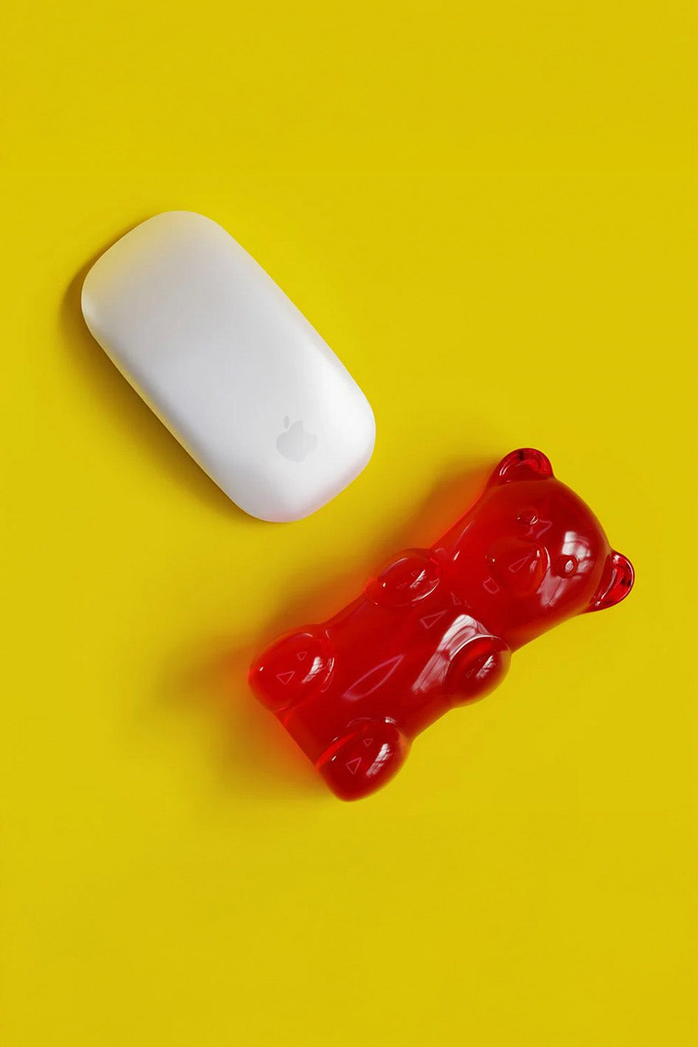 Mustard Gummy Bear Mouse Bilek Desteği Kırmızı - 1