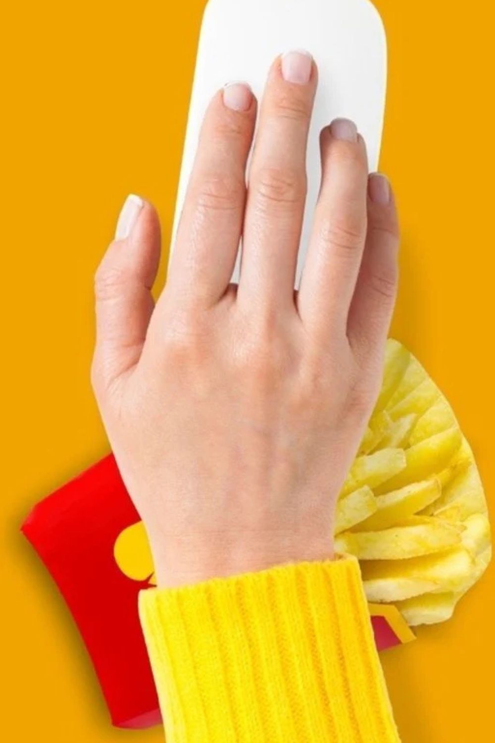 Mustard Fries Mouse Silikon Bilek Desteği - 3