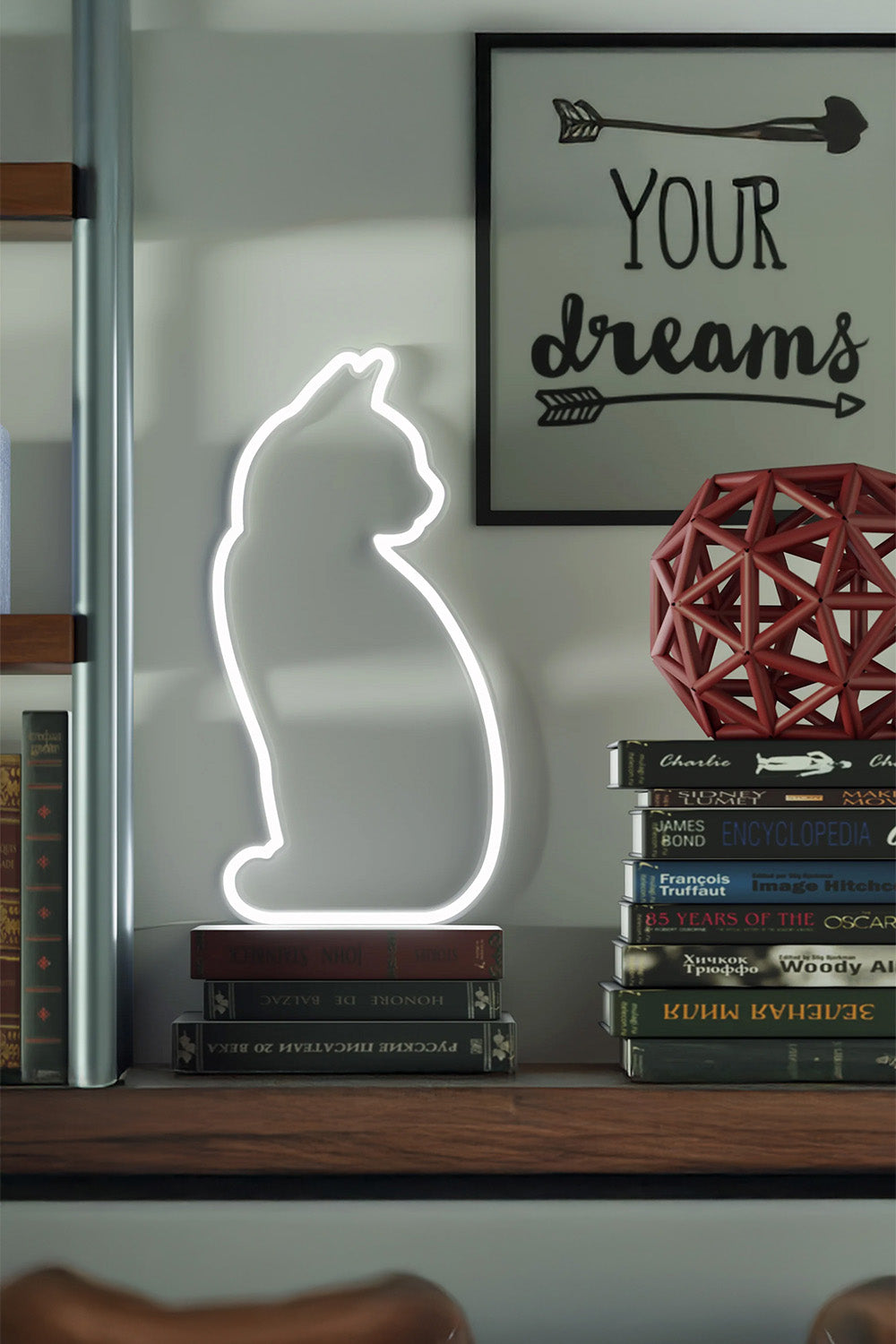 Mustard Cat Led Işık - 1