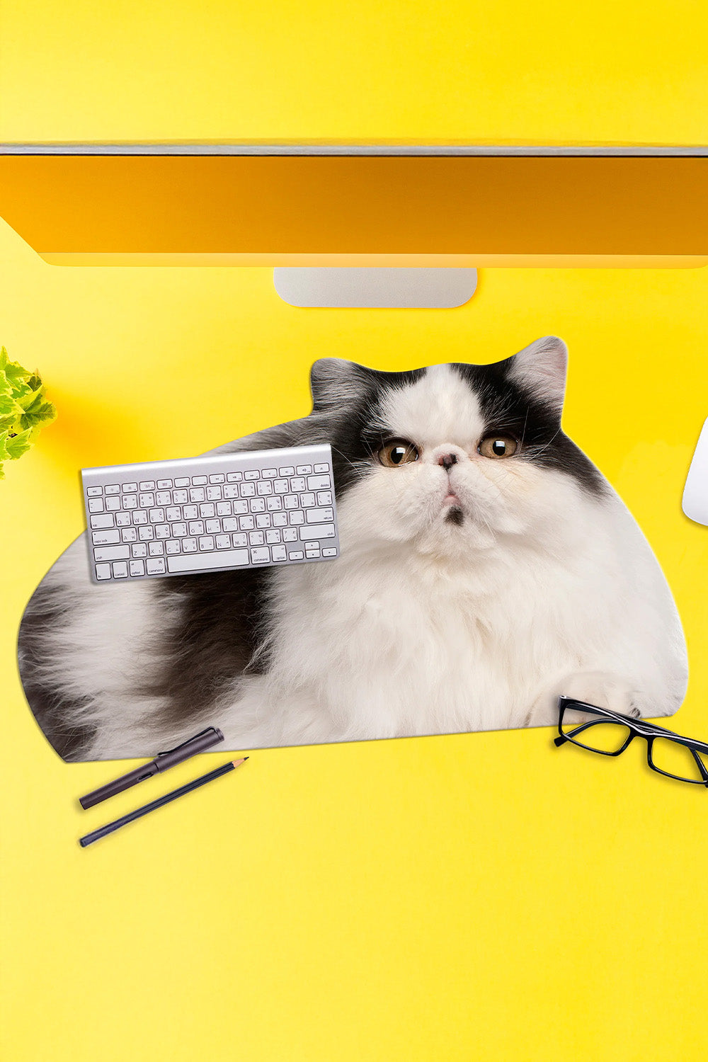 Mustard Fat Cat Mousepad - 0