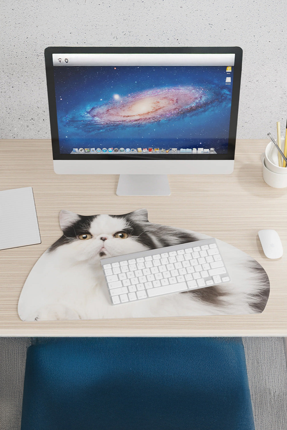 Mustard Fat Cat Mousepad - 1