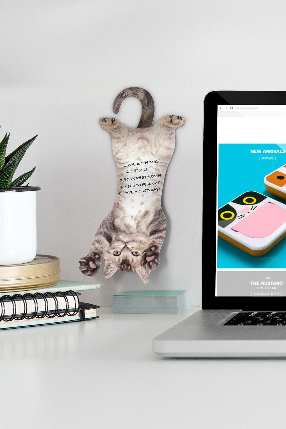 Mustard Cat Asılabilir Notluk - 4