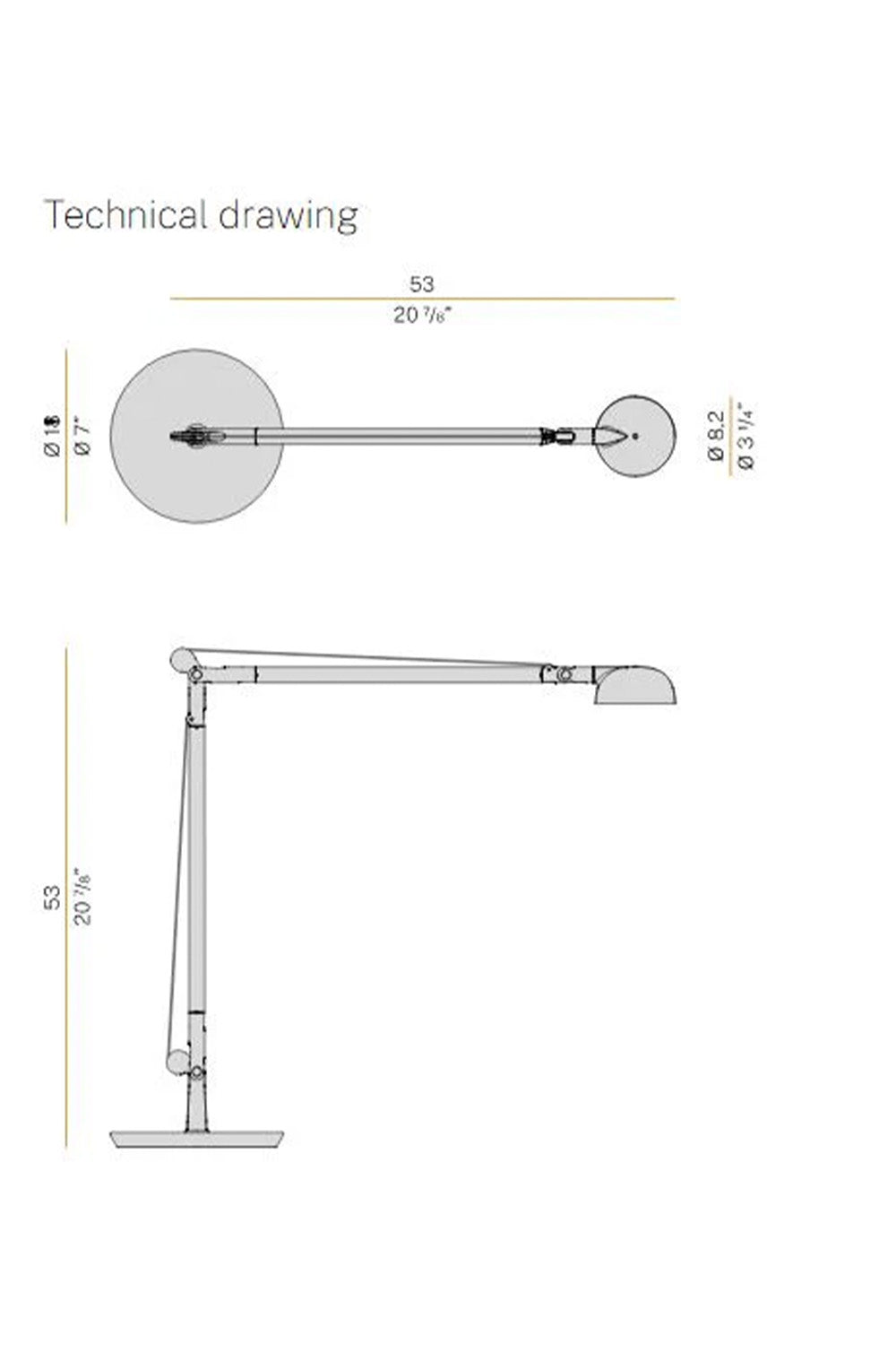 Opuntia Masa Lambası Mat Siyah - 1