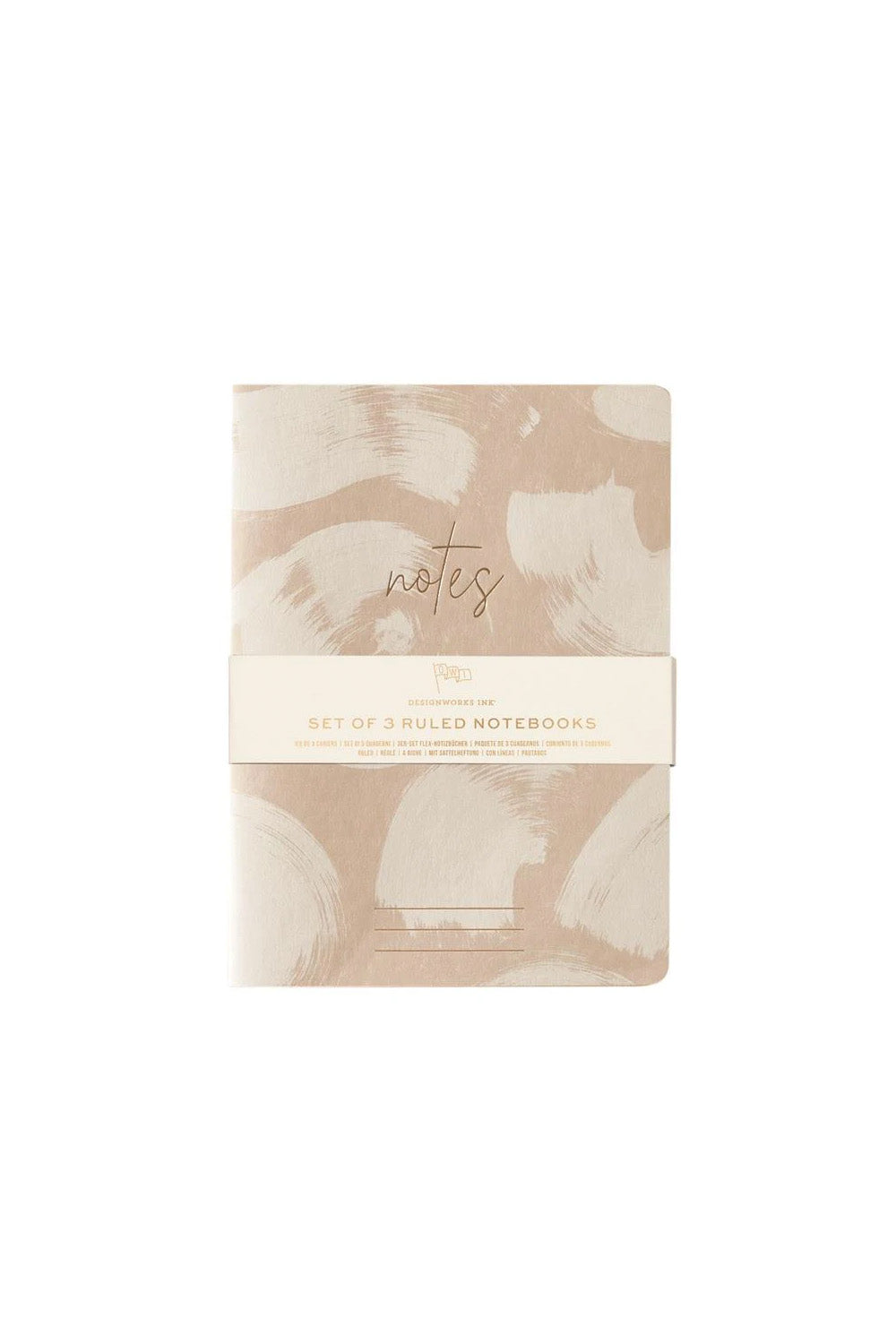Design Works Ink Flex Notebooks Naturals 3'lü Defter - 1