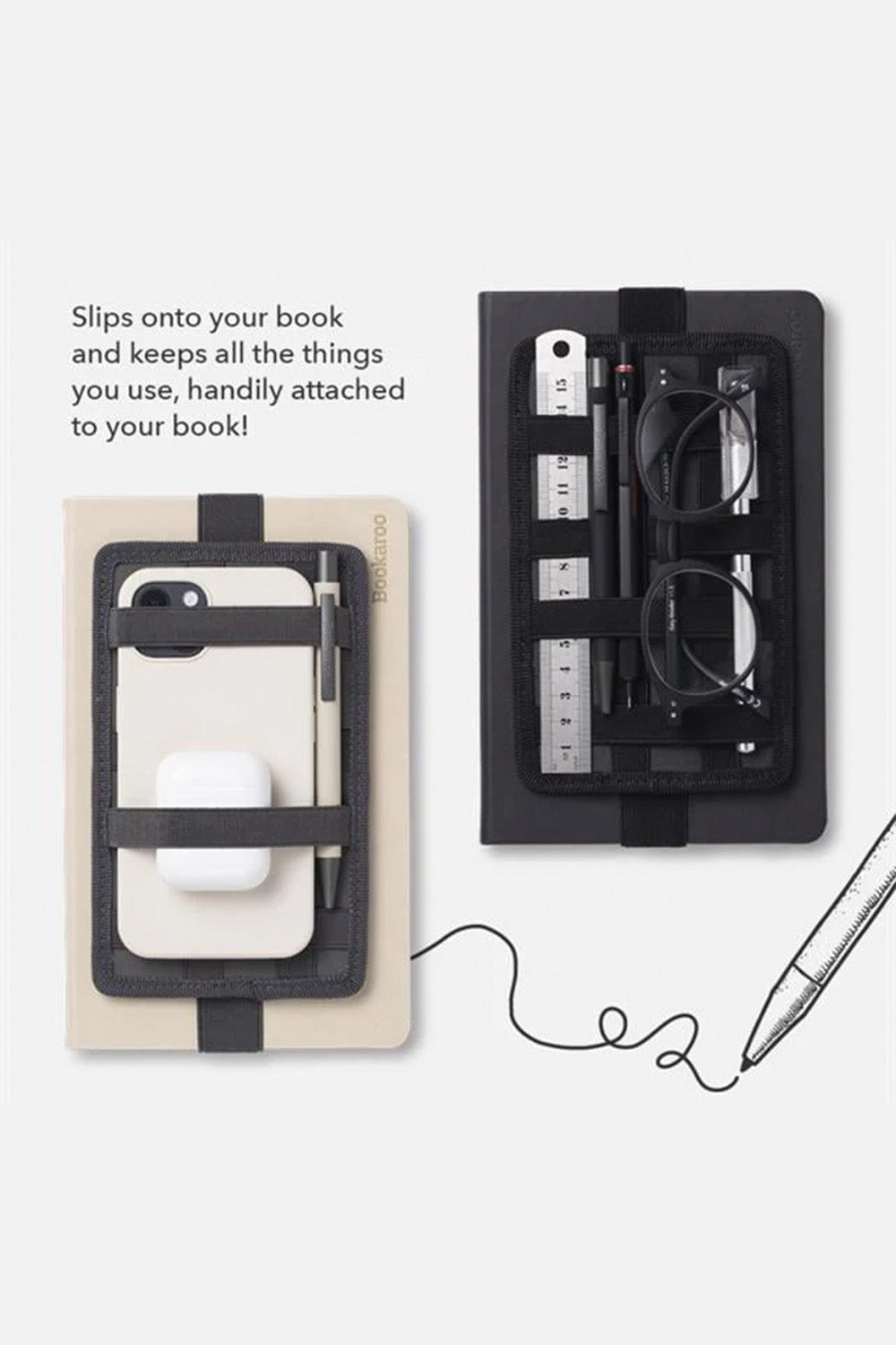 Bookaroo Notebook Tidy Defter Üzeri Düzenleyici Black - 2