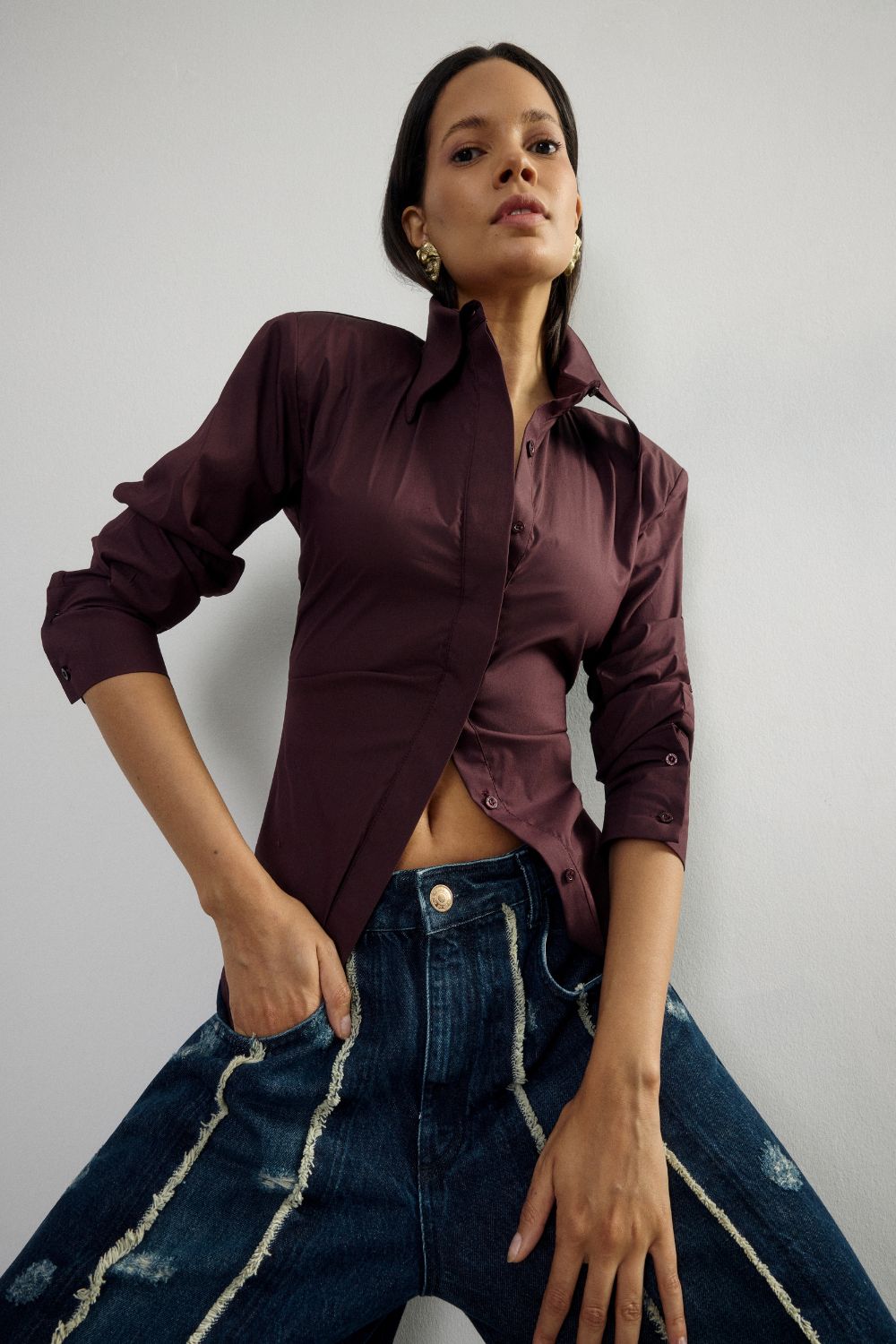 Small Padding Bordoeux Shirt - 0