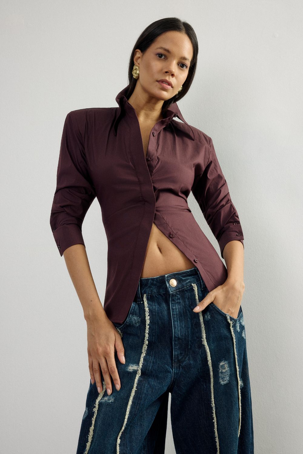 Small Padding Bordoeux Shirt - 1