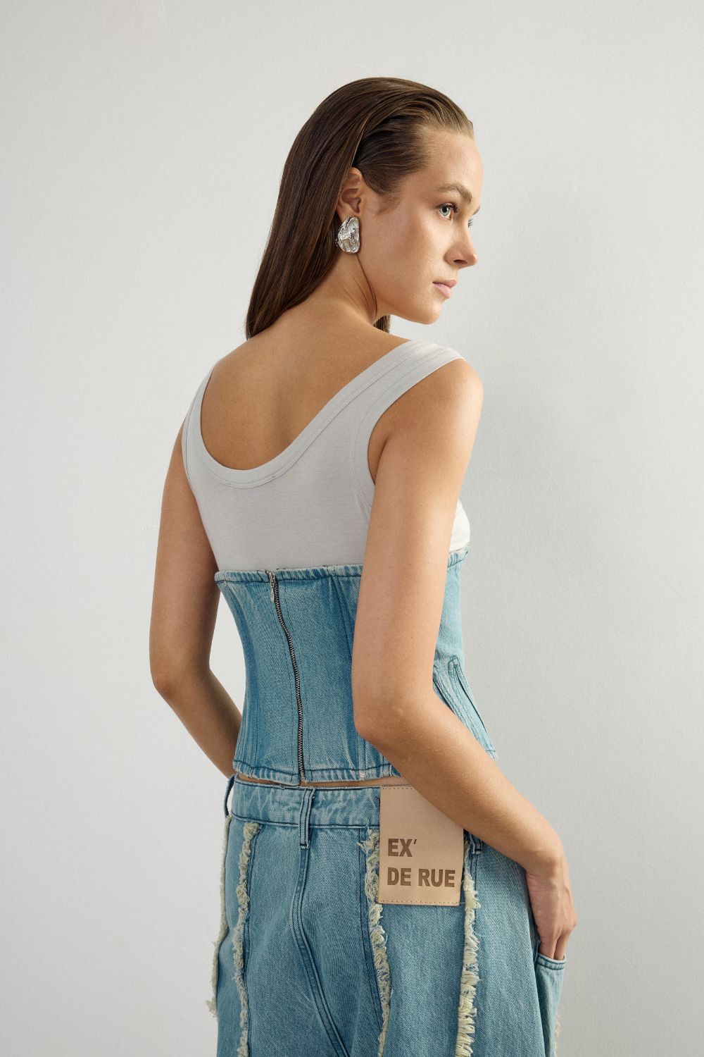 Classic Denim Corset 1 - 3