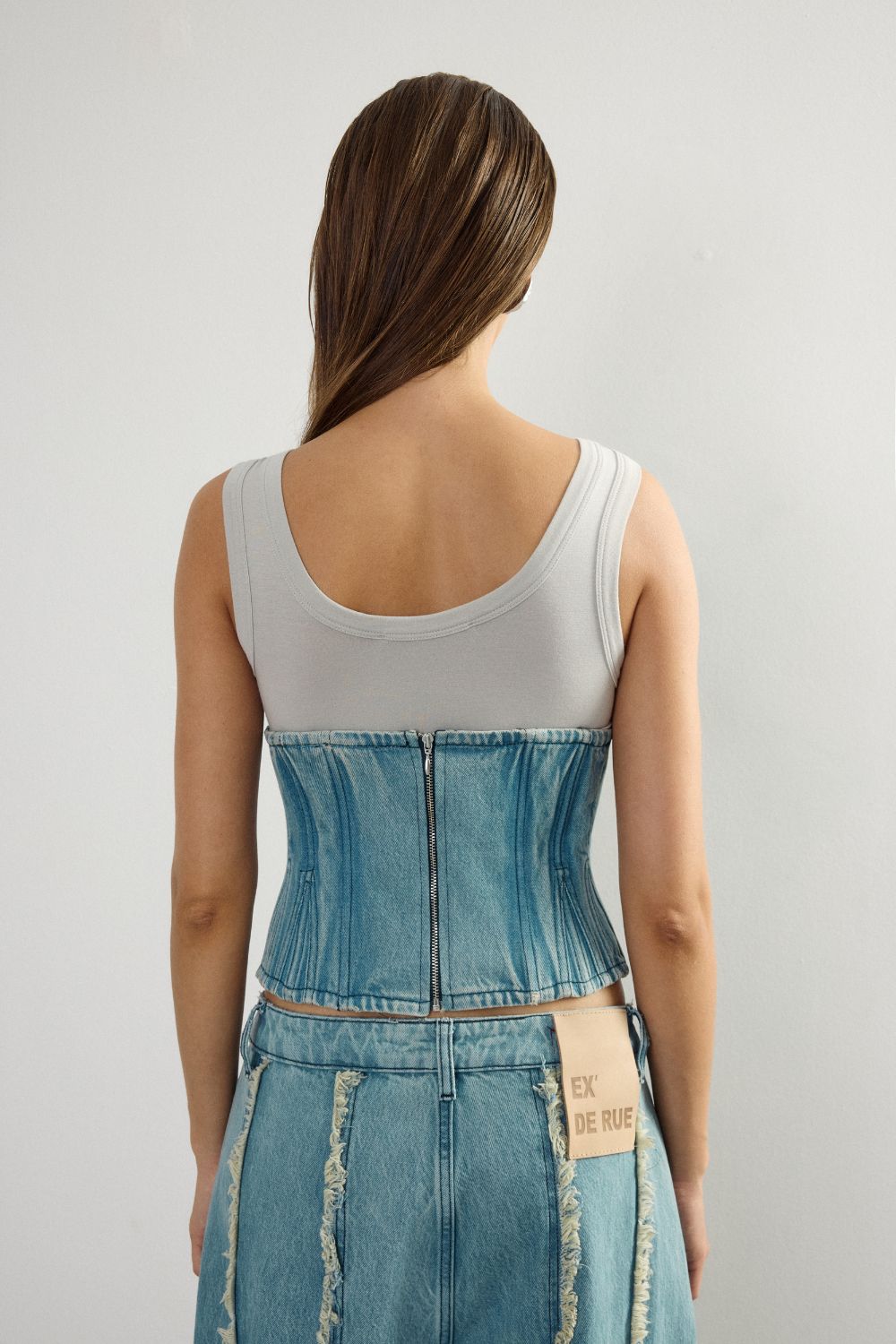 Classic Denim Corset 1 - 5