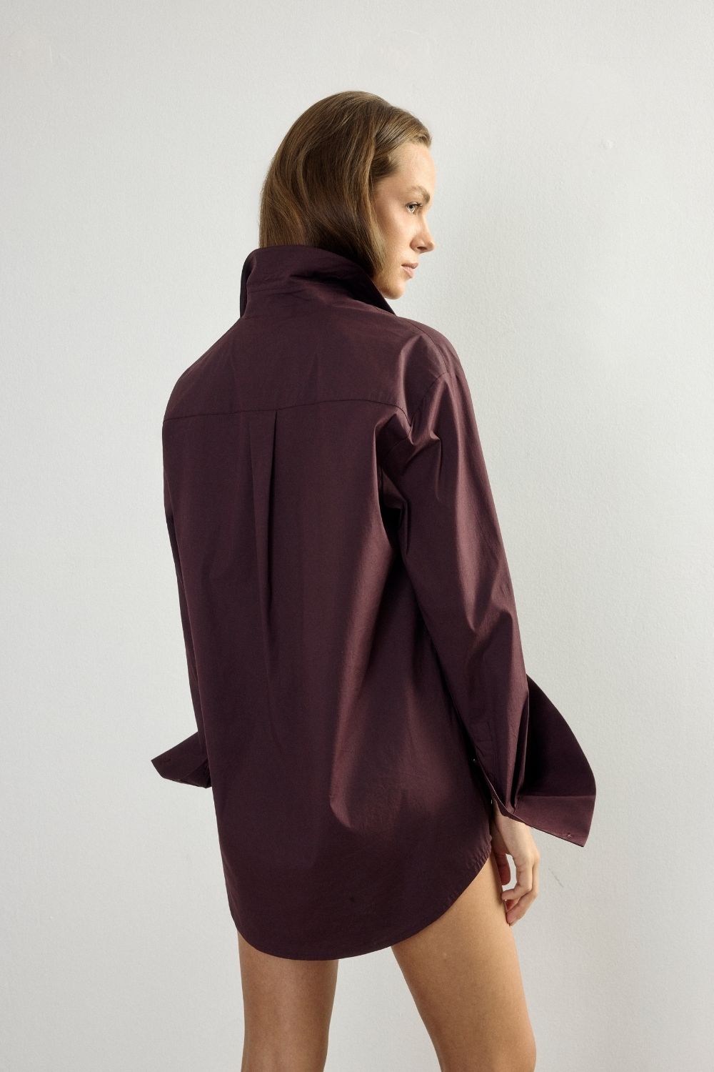 Oversize Bordeaux Shirt - 2