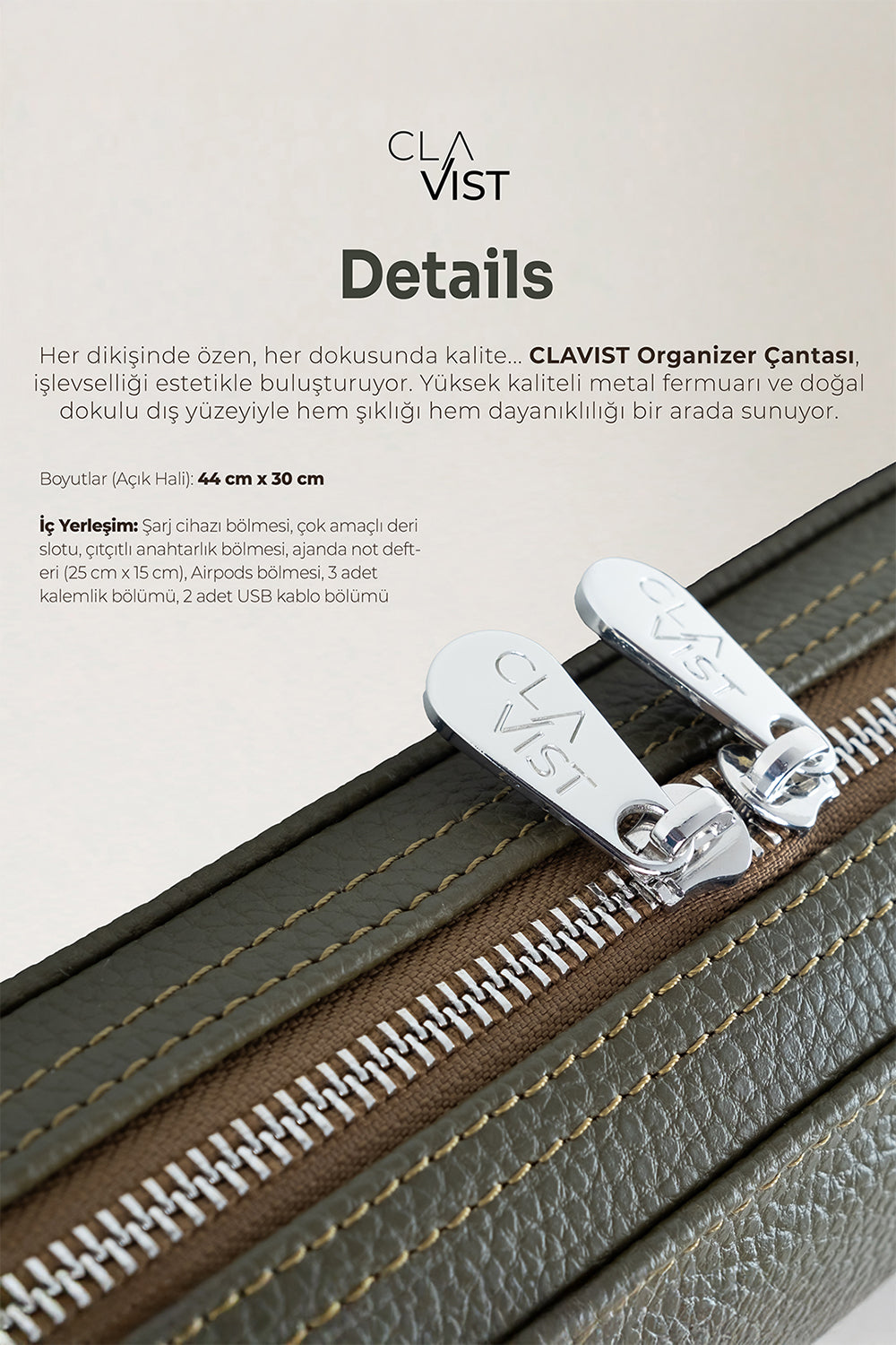 Organizer Çanta Haki - 4