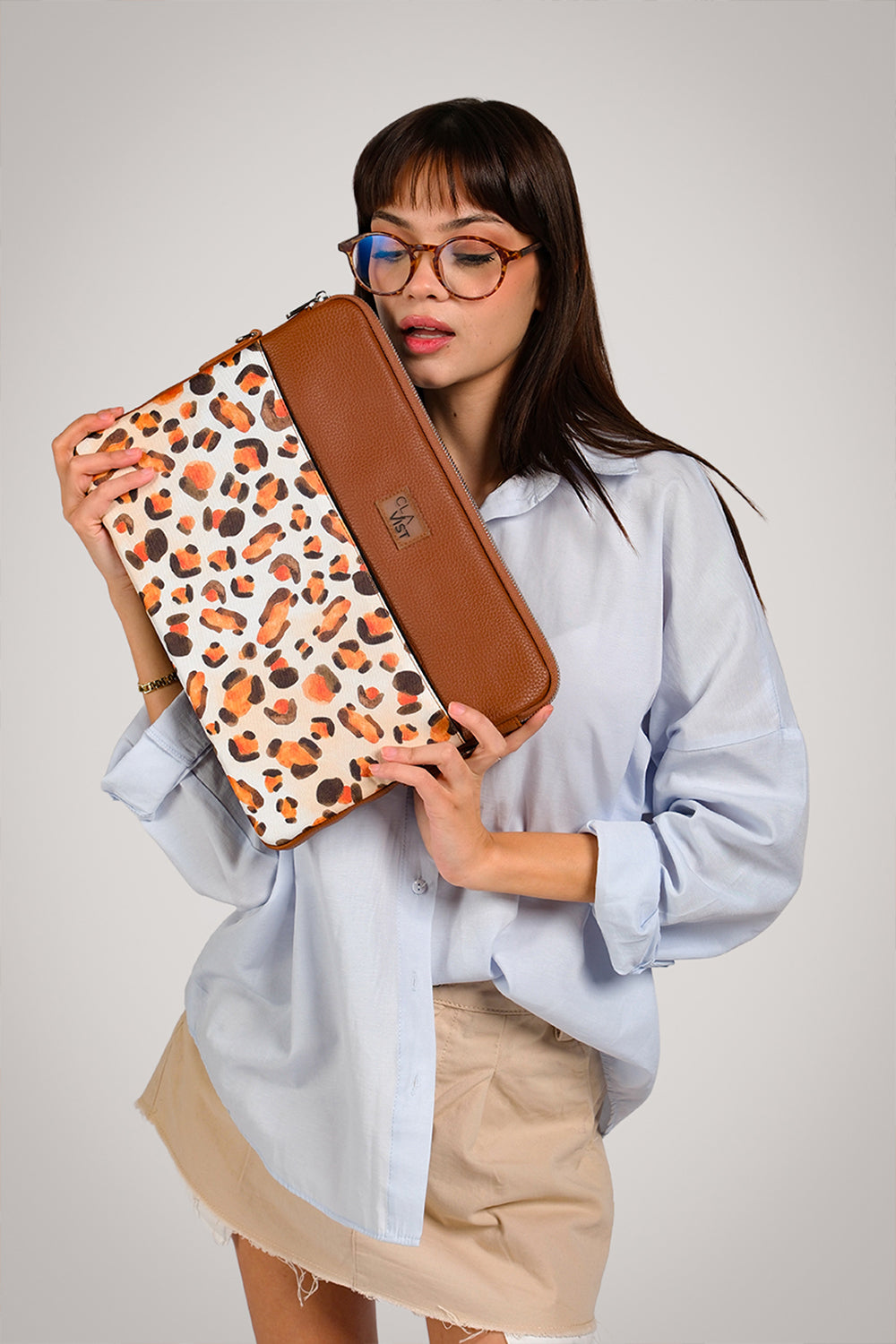 Leopar Desenli Laptop & Macbook & Ipad Kılıfı - 1