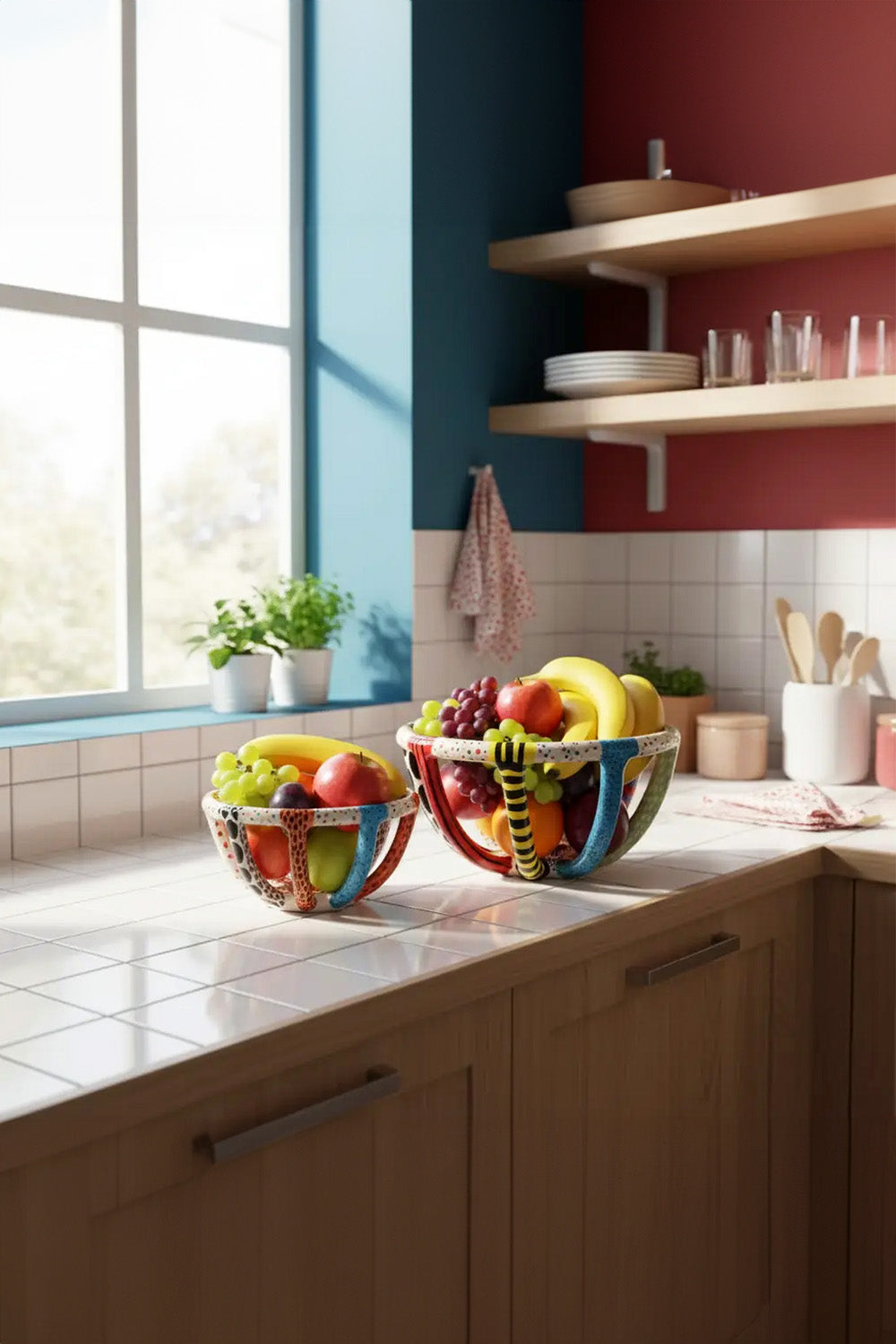 Renkli Büyük Boy Sepet - 4