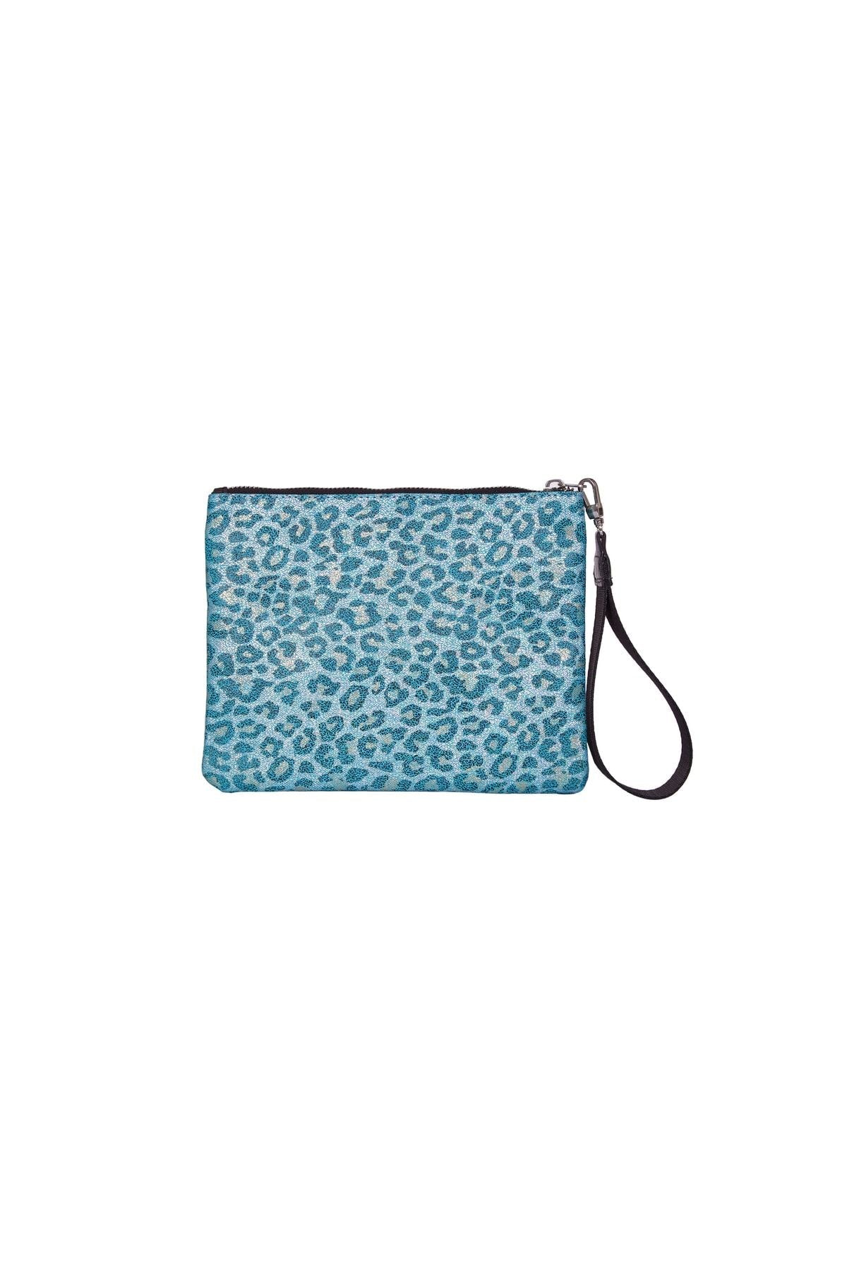 Green Marmar Clutch Çanta - 2