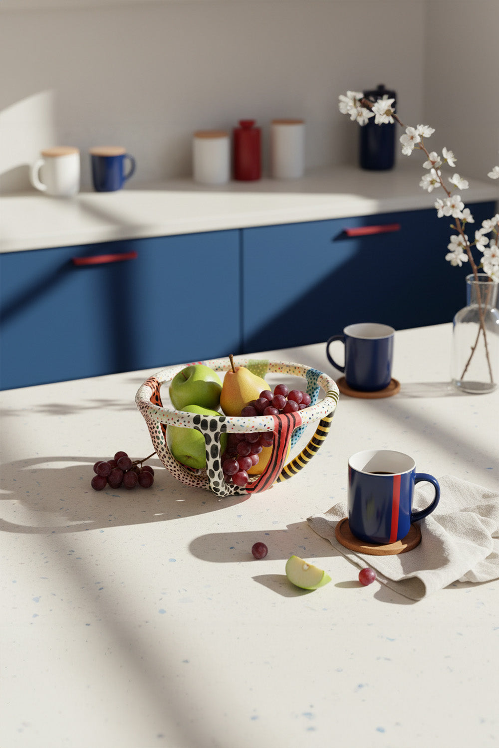 Renkli Seramik Sepet - 4