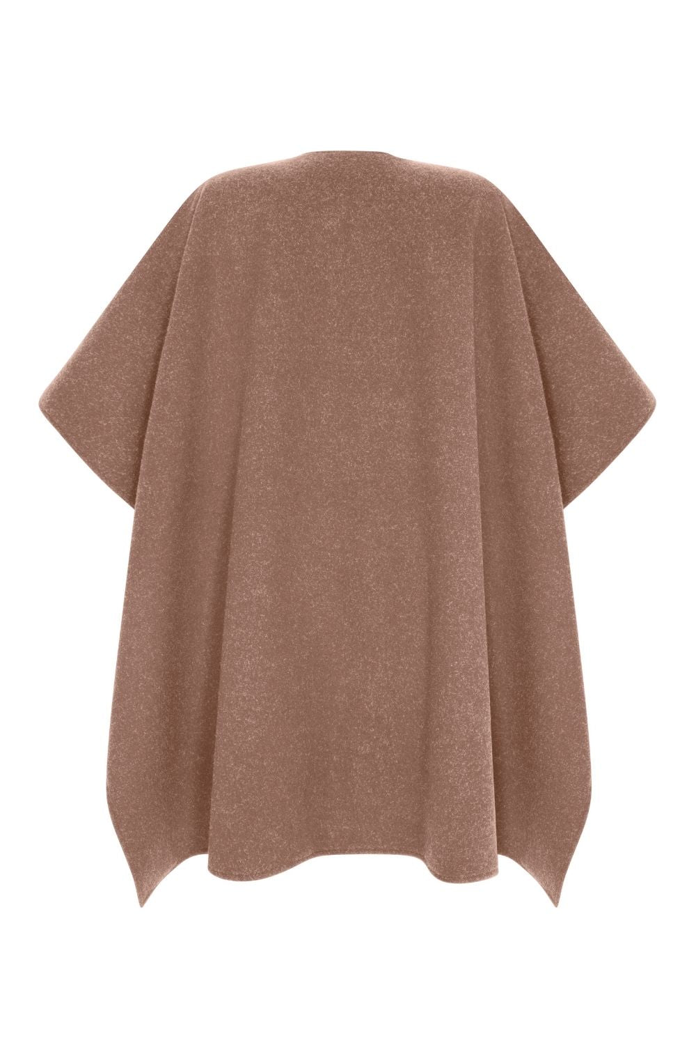 Yünlü Pelerin Panço Açık Kahve - 4