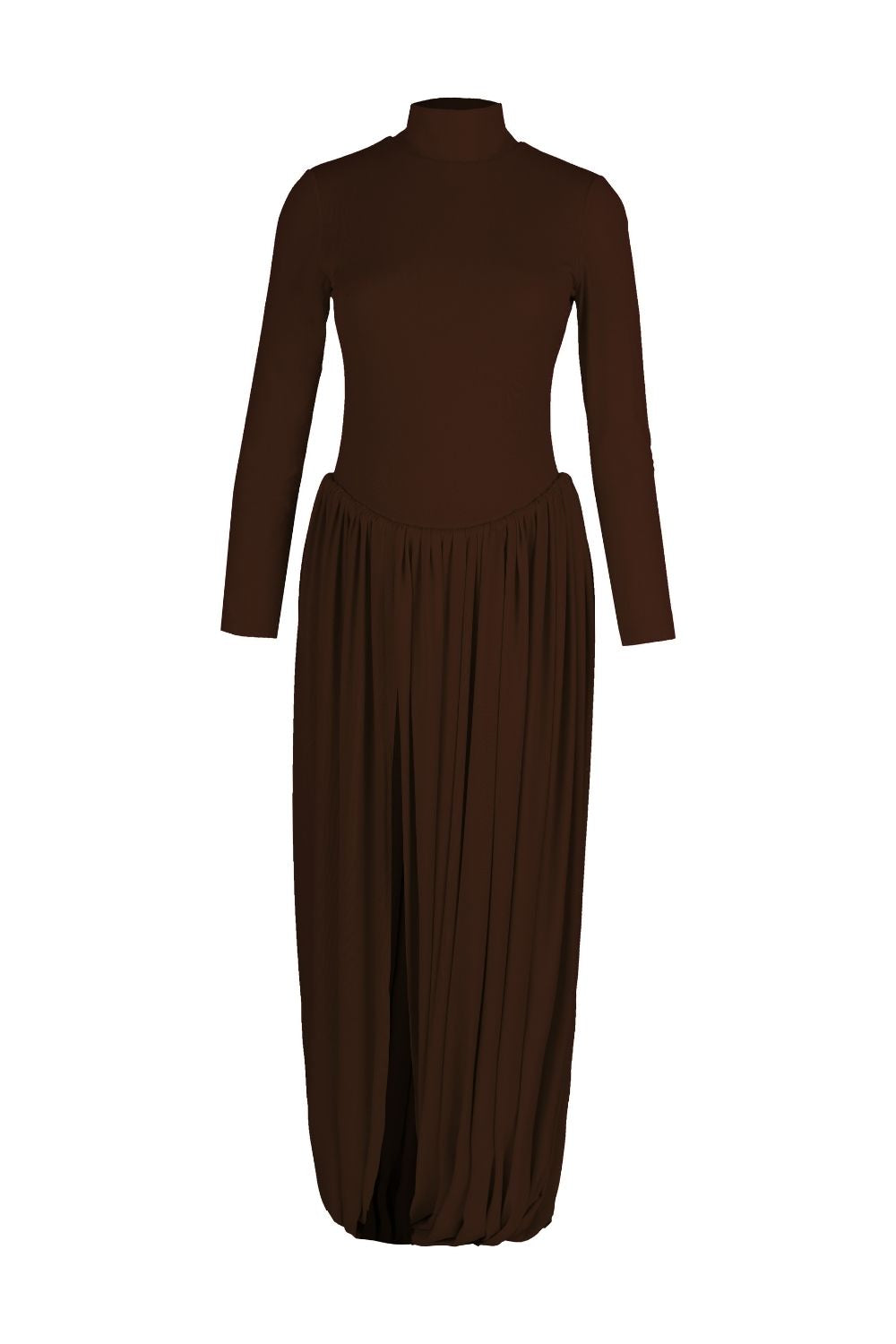 Serena Şalvar Elbise Kahverengi - 3