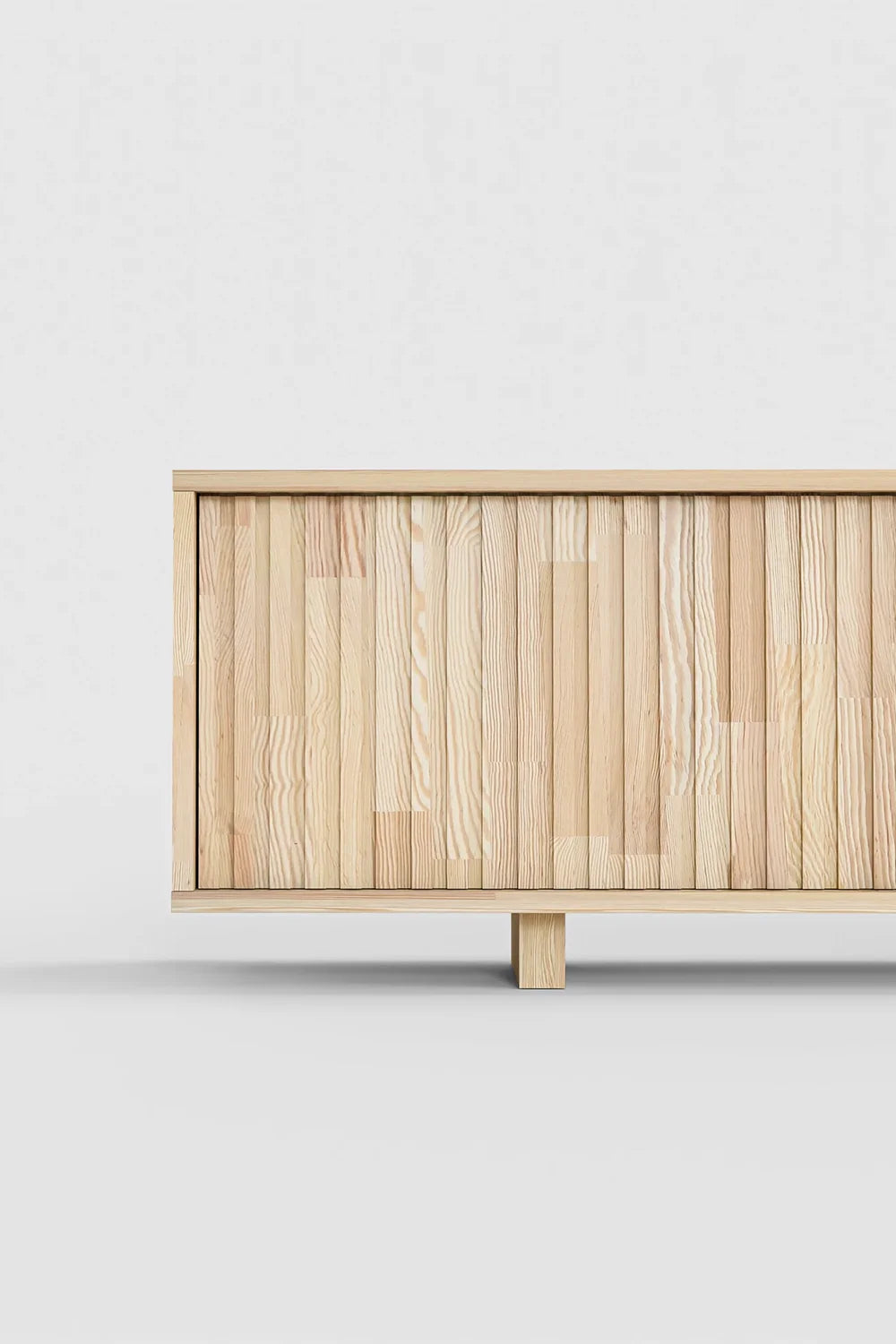 Masif Ahşap Dikey Bölmeli Tv Ünitesi - 8