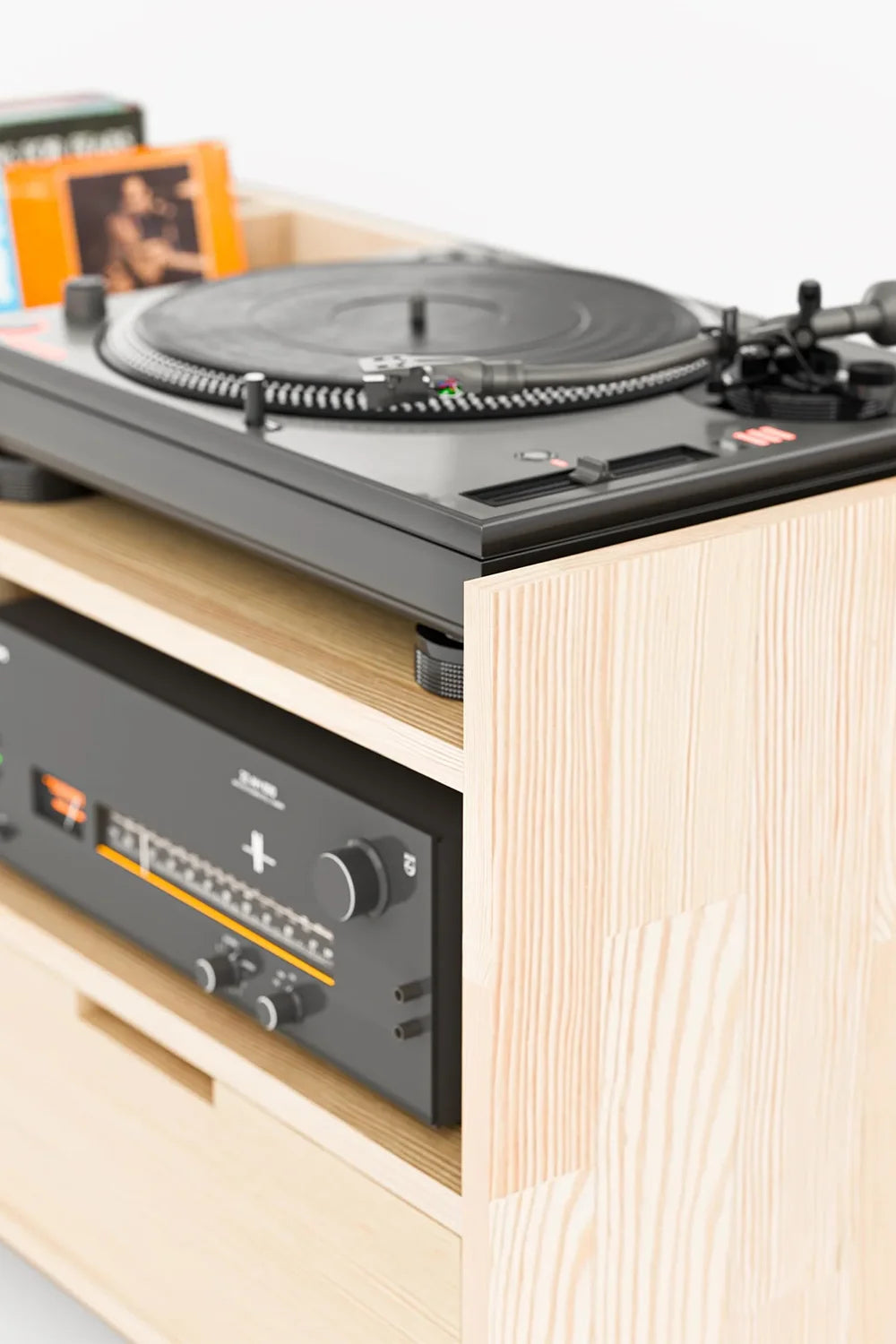 Masif Ahşap Pikap & Plak Depolama Sistemi - 3