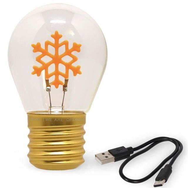 Yılbaşı Led Masa Işığı Kar Tanesi - 1