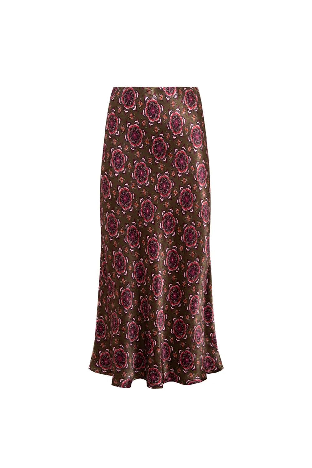 Lizbon Saten Midi Etek - 3