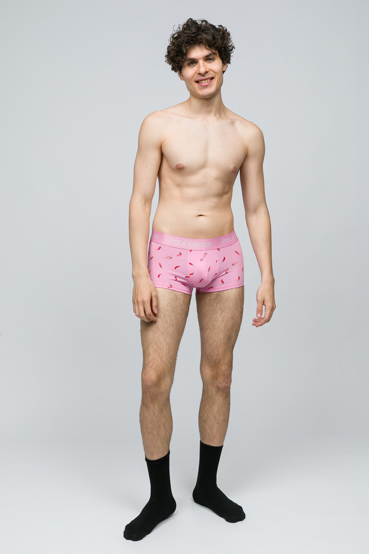 Desenli Erkek Trunk Boxer Chili - 3