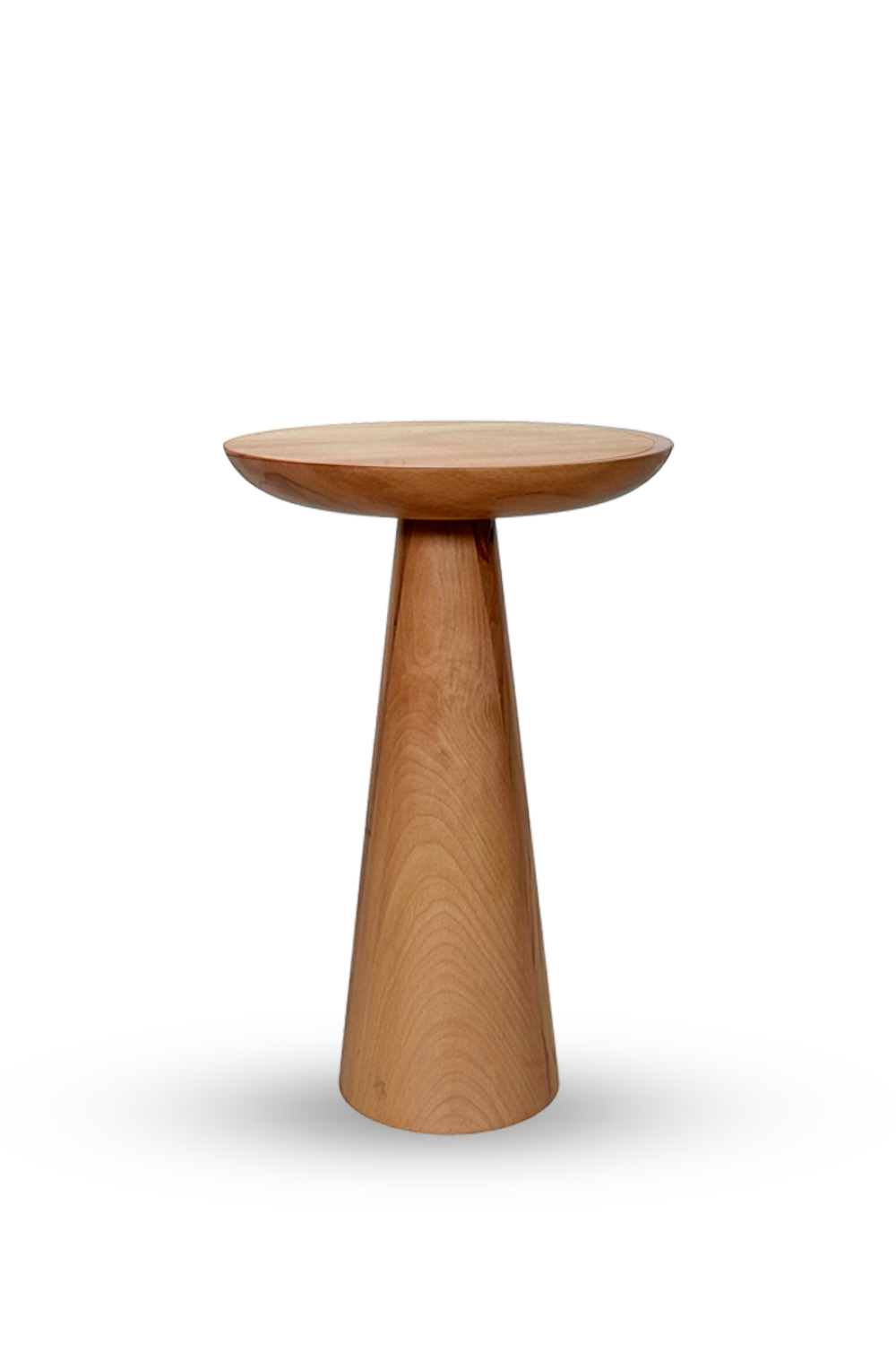 Tekli Zigon Mantar Sehpa Mushroom | Masif Ahşap Modern Yan Sehpa - 2