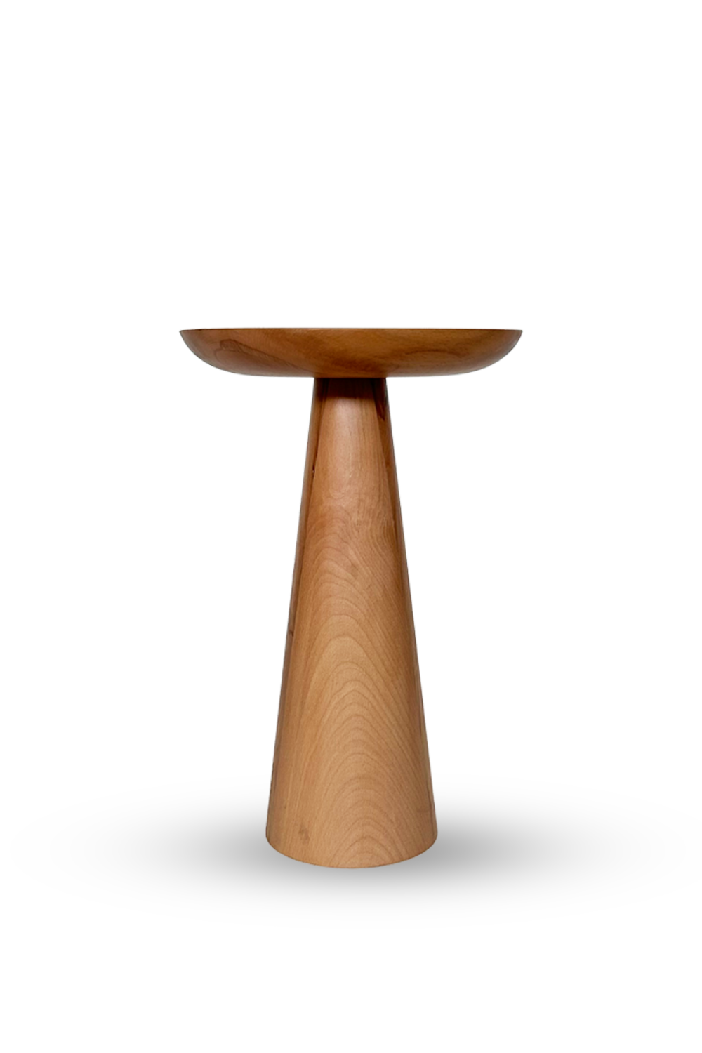 Tekli Zigon Mantar Sehpa Mushroom | Masif Ahşap Modern Yan Sehpa - 6