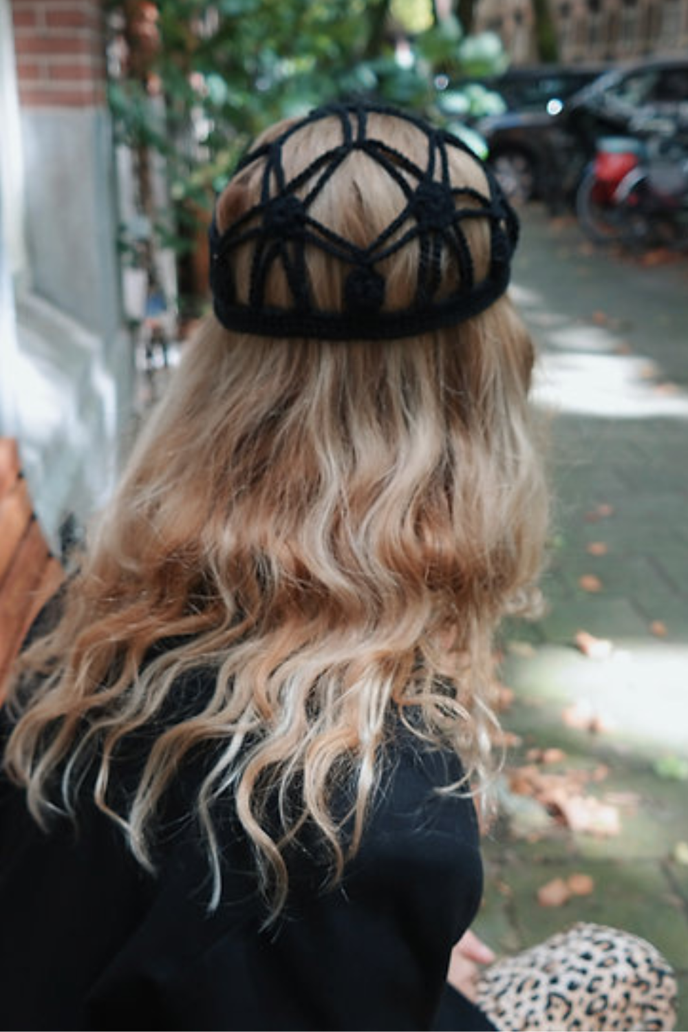 Melkweg Siyah Örgü Saç Aksesuarı, Saç Bonesi - 2