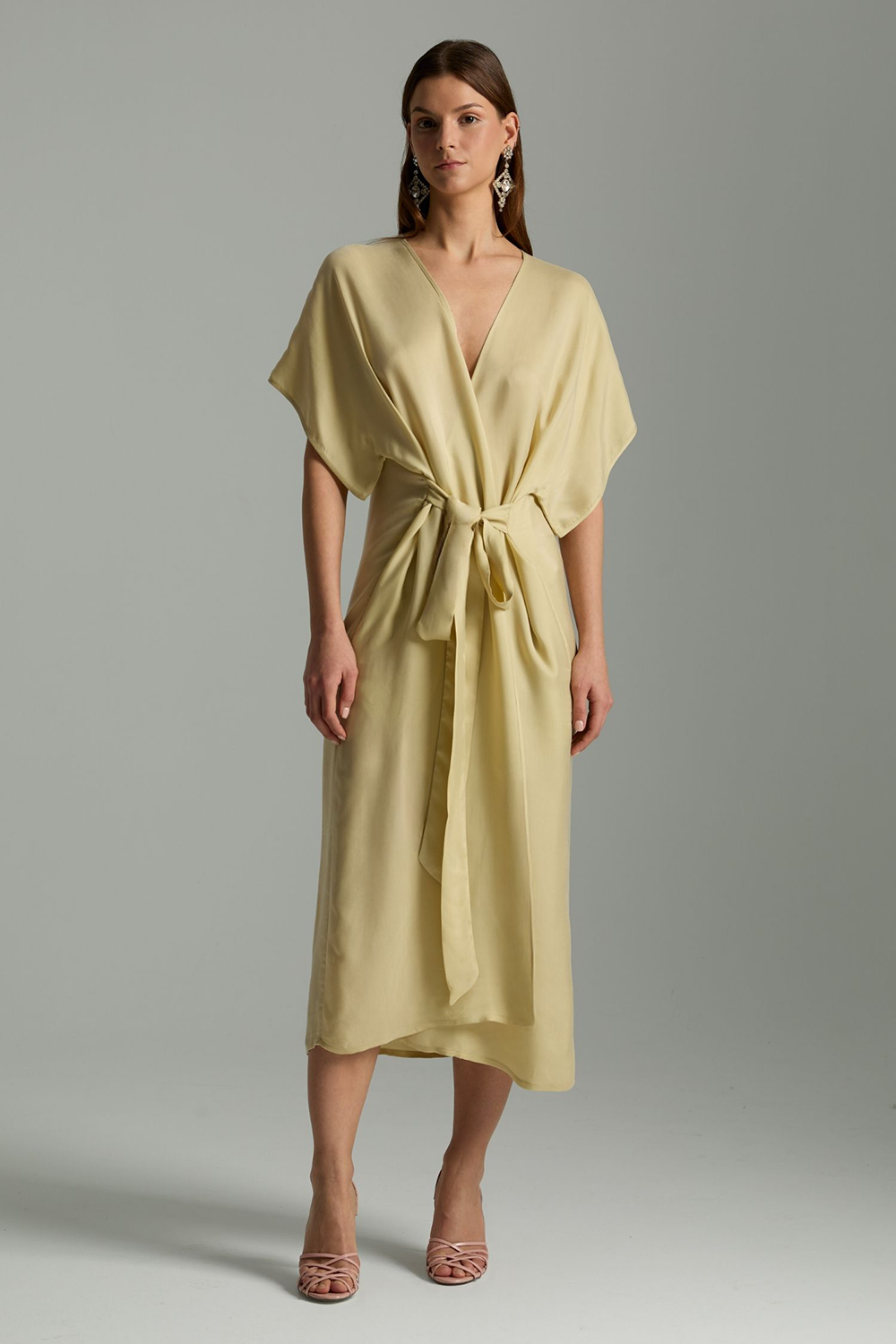 Venus Sabahlık Kimono - Krem - 0