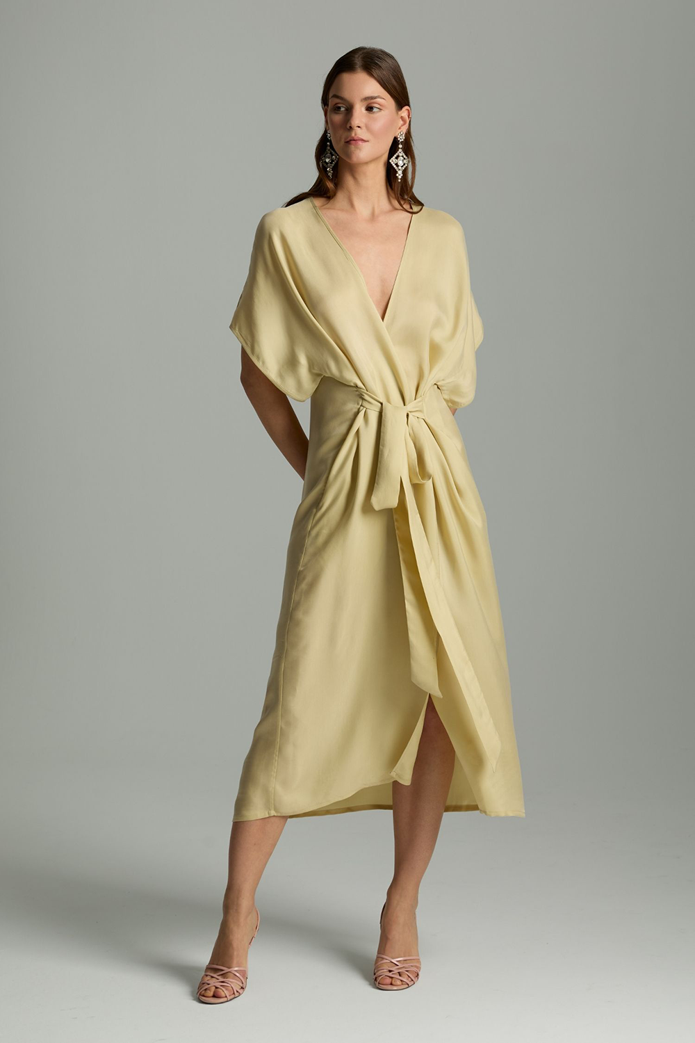 Venus Sabahlık Kimono - Krem - 7