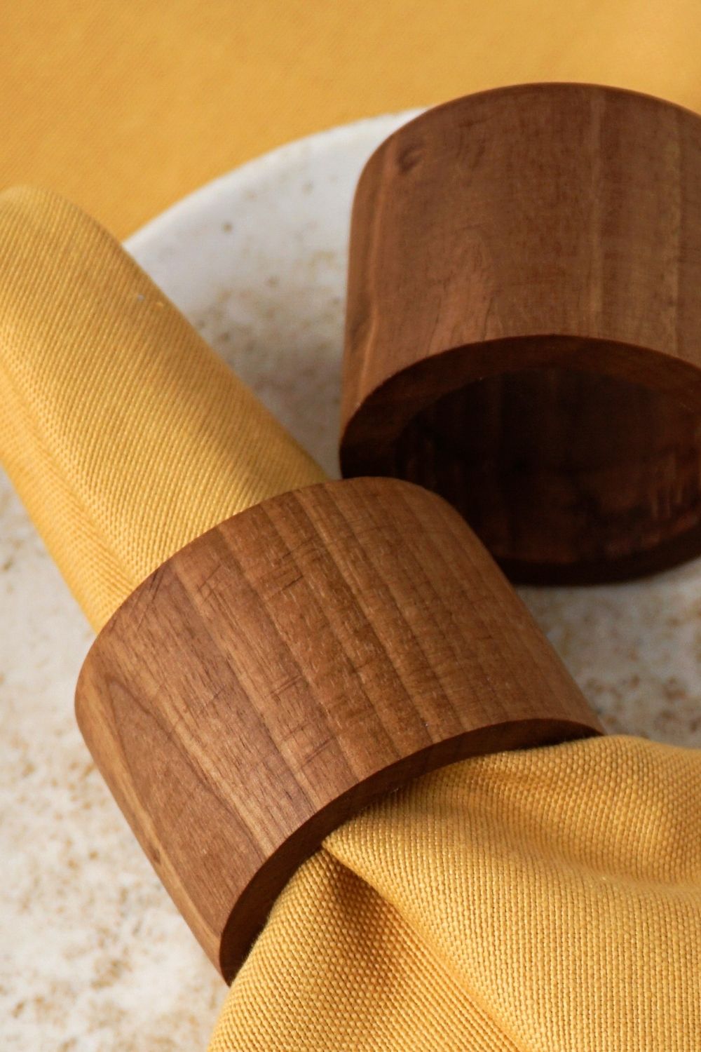 Ahşap Peçete Halkası 4'lü - Il - 0