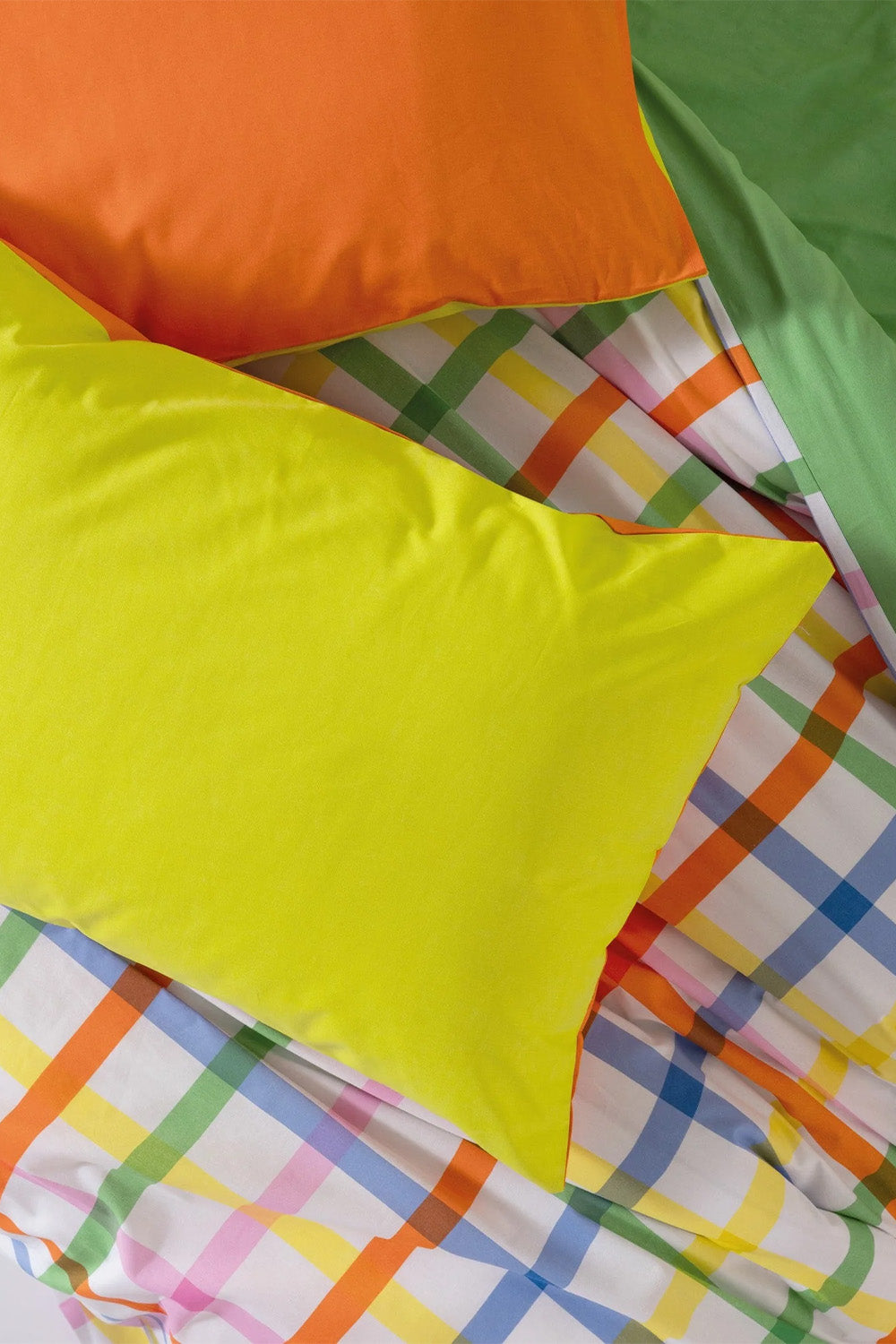 Popping Colors Çift Kişilik Lastikli Çarşaflı Nevresim Takımı Hype Yeşil - 2
