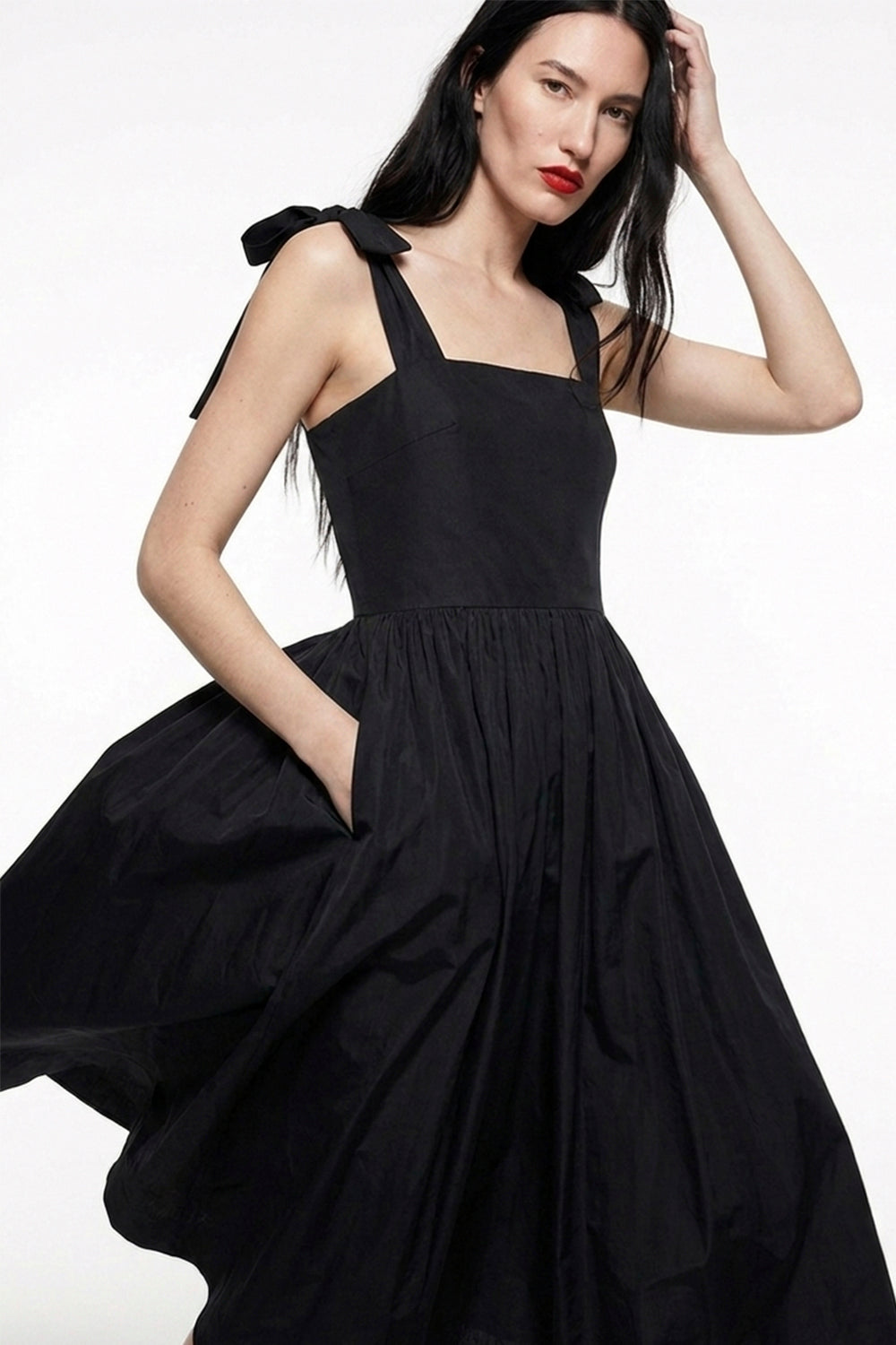 Limited Edition Orchid - Siyah Midi Elbise - 1