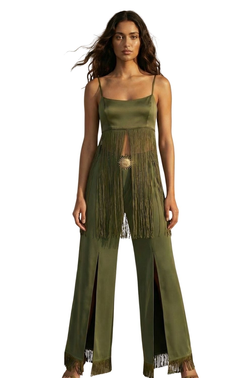 Helia Saten İpek Crop Bluz - 1