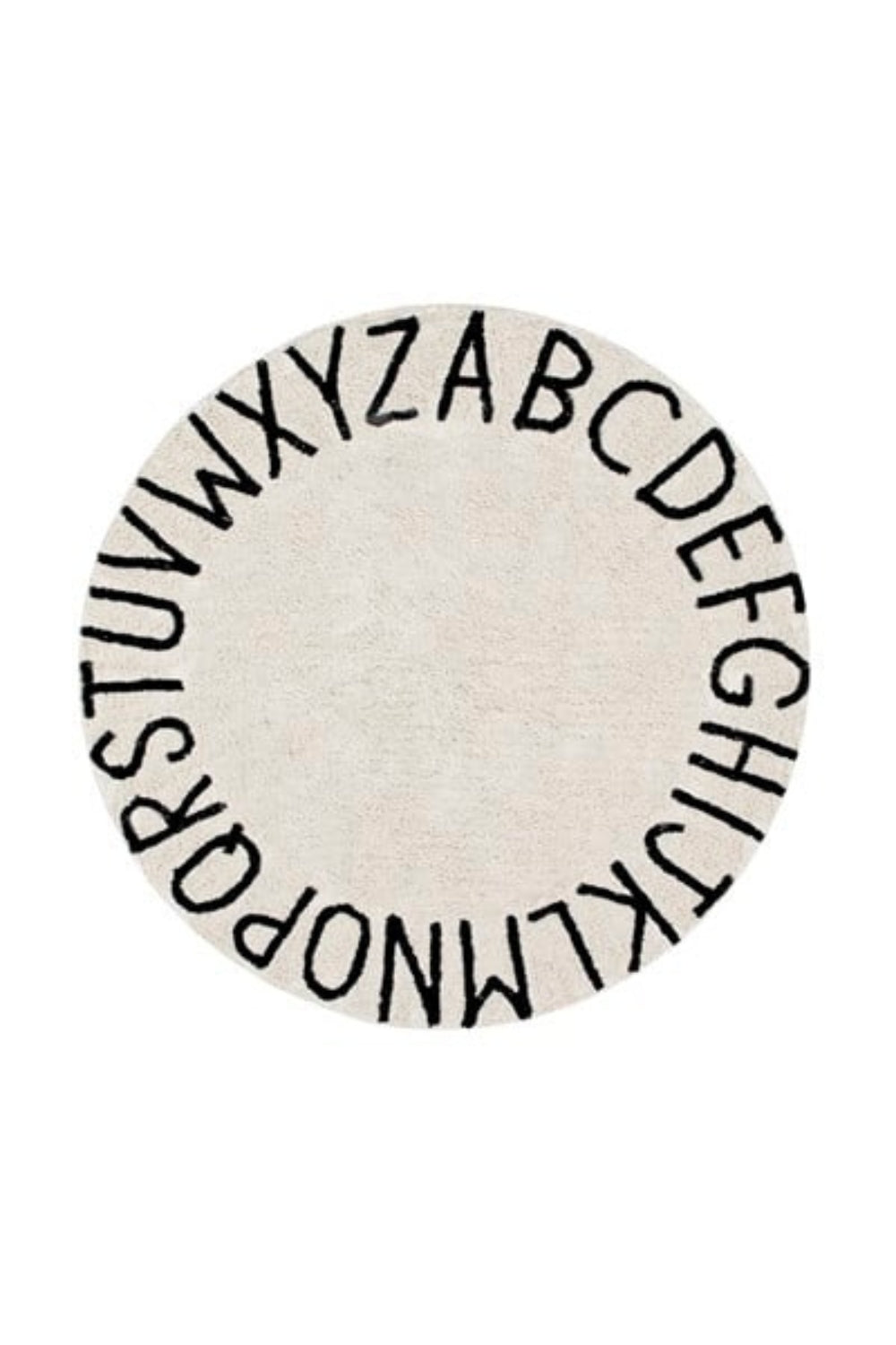 Round Abc Natural-Siyah - 0
