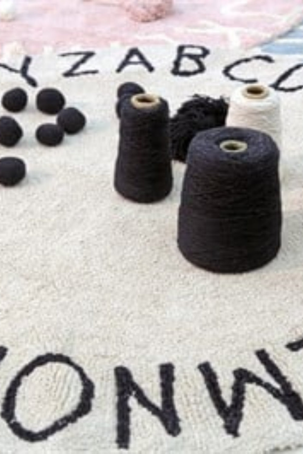 Round Abc Natural-Siyah - 3