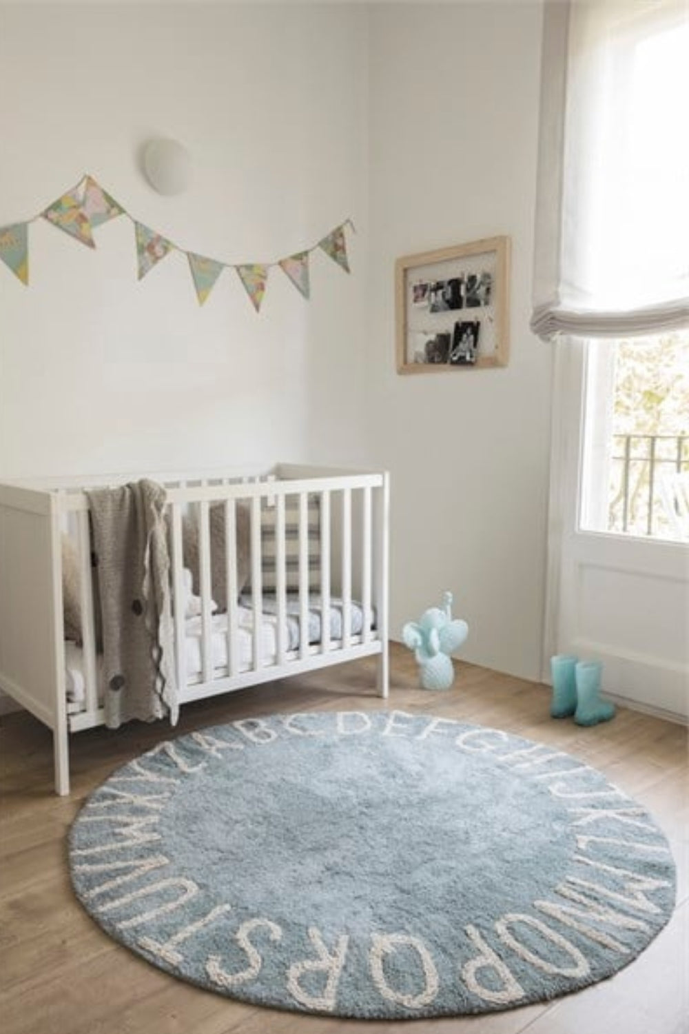 Round Abc Vintage Mavi-Natural - 1