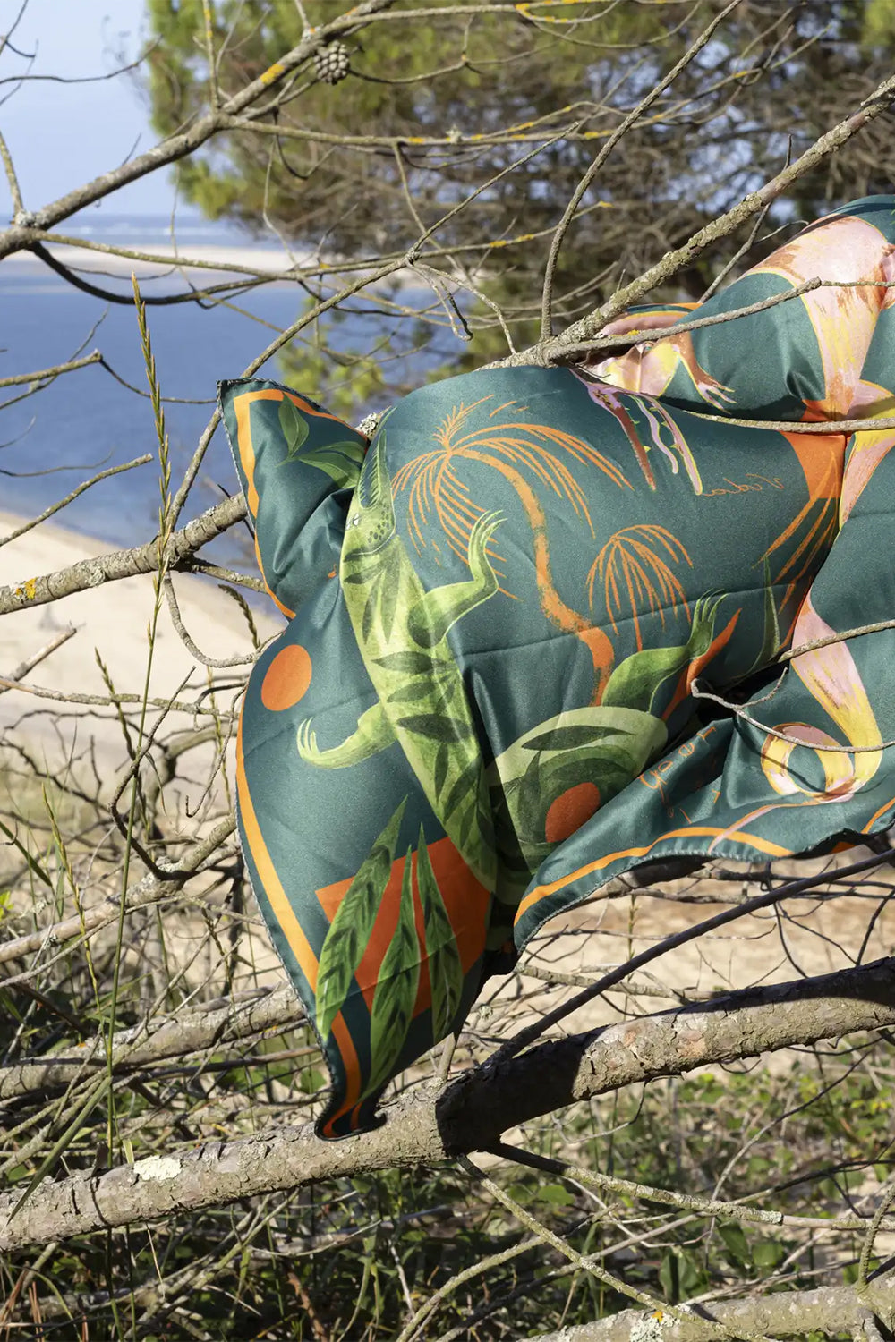Jungle Dreams İpek Saten Eşarp ⎮ 90x90 Cm - 6