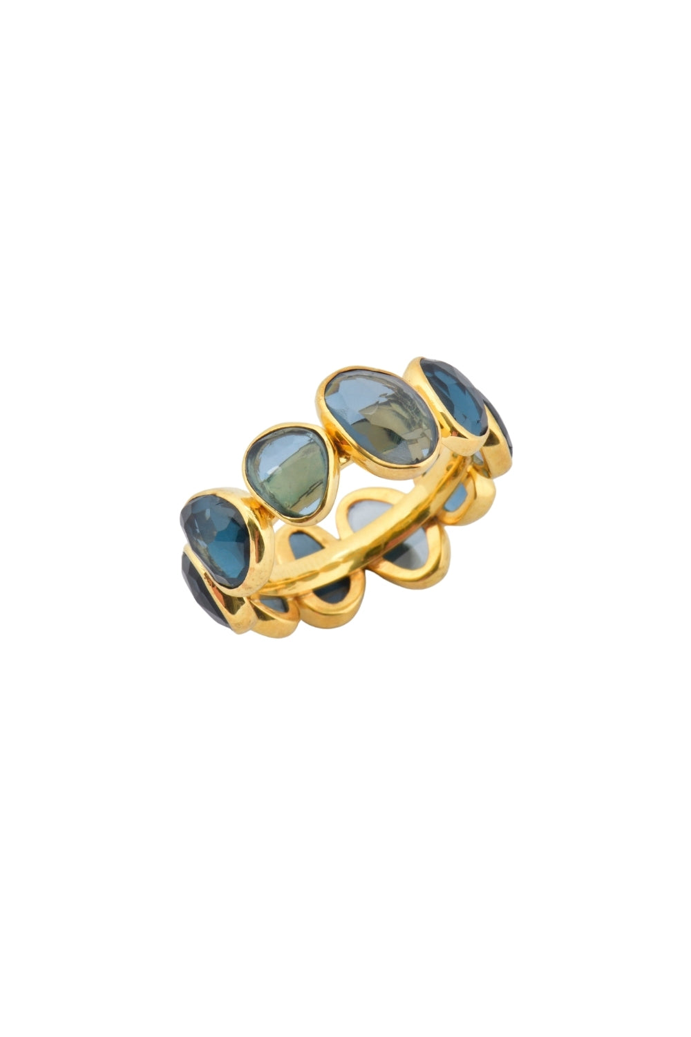 Tara London Blue Topaz Gümüş Yüzük - 2