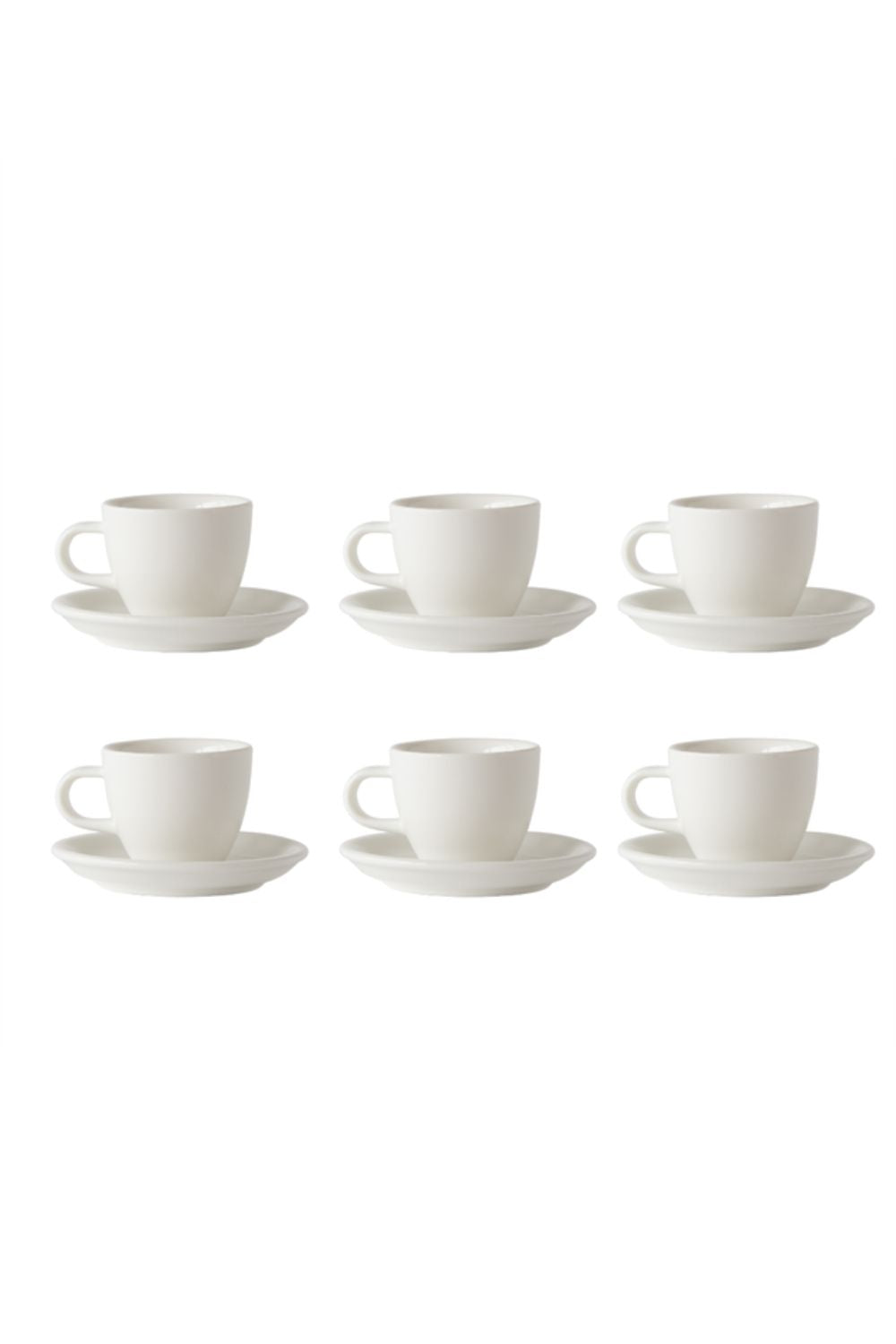 Evolution 6'lı Espresso Fincan Seti Beyaz - 0