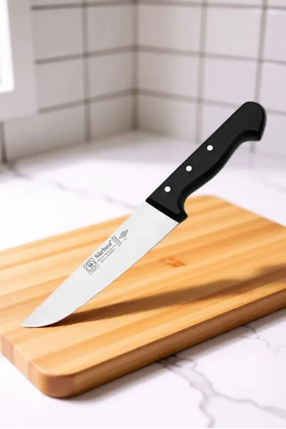 Sürmene Kasap Bıçağı 30 Cm Pimli Dayanıklı Keskin Et Bıçağı Kuşbaşı Ve Kurban Kesim Sürbisa 61020 - 1
