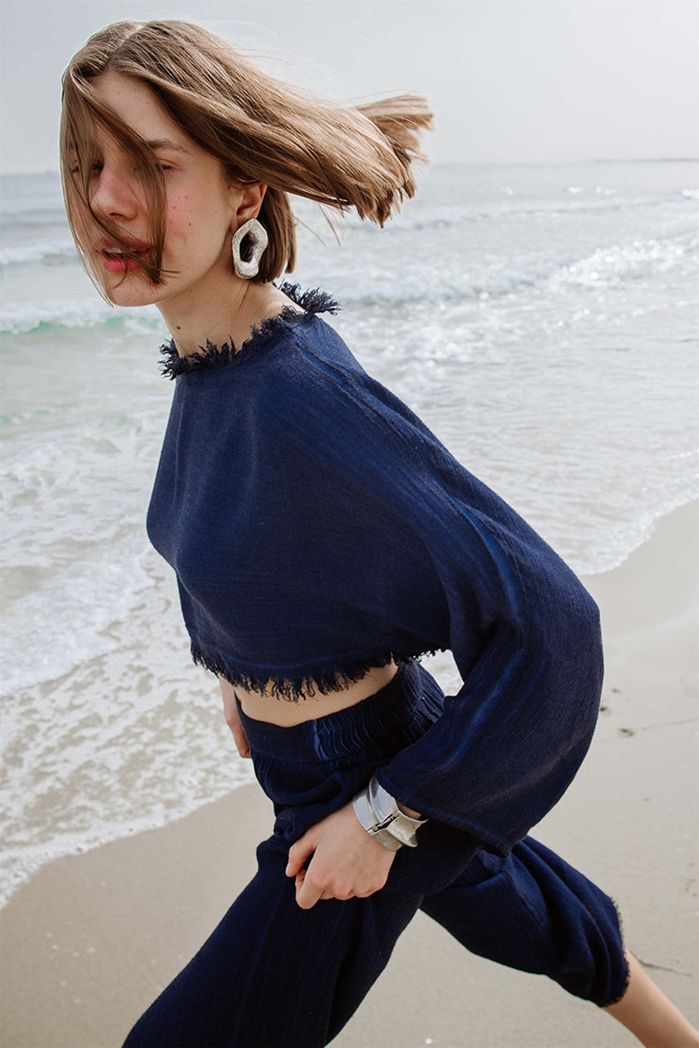 Keten Navy Bluz - 0