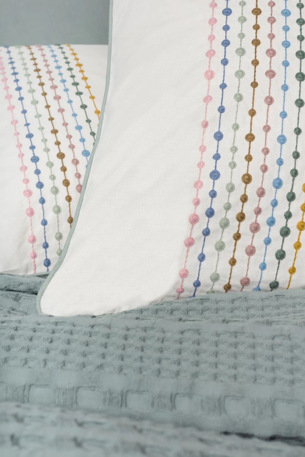 Aura Çift Kişilik Pike Takımı Pebble Mint - 3