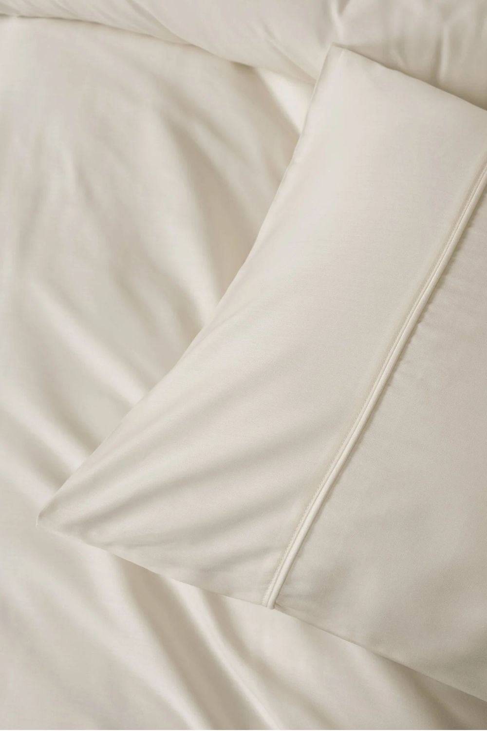 Silky Saten King Size Nevresim Takımı Ekru - 2