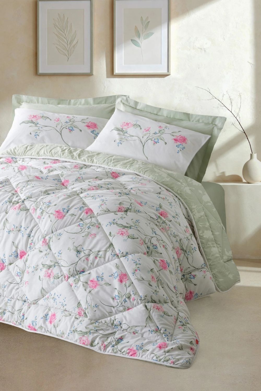 Çift Kişilik Uyku Seti Olina Yeşil - 0