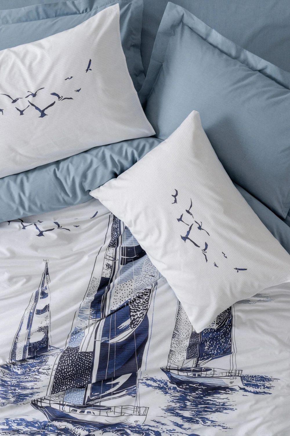 Maritime Çift Kişilik Nevresim Takımı Skipper Indigo - 1
